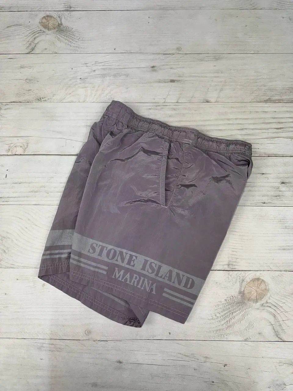 Stone Island Stone Island Marina Nylon Shorts Big Logo Size US 30 / EU 46 - 8 Thumbnail
