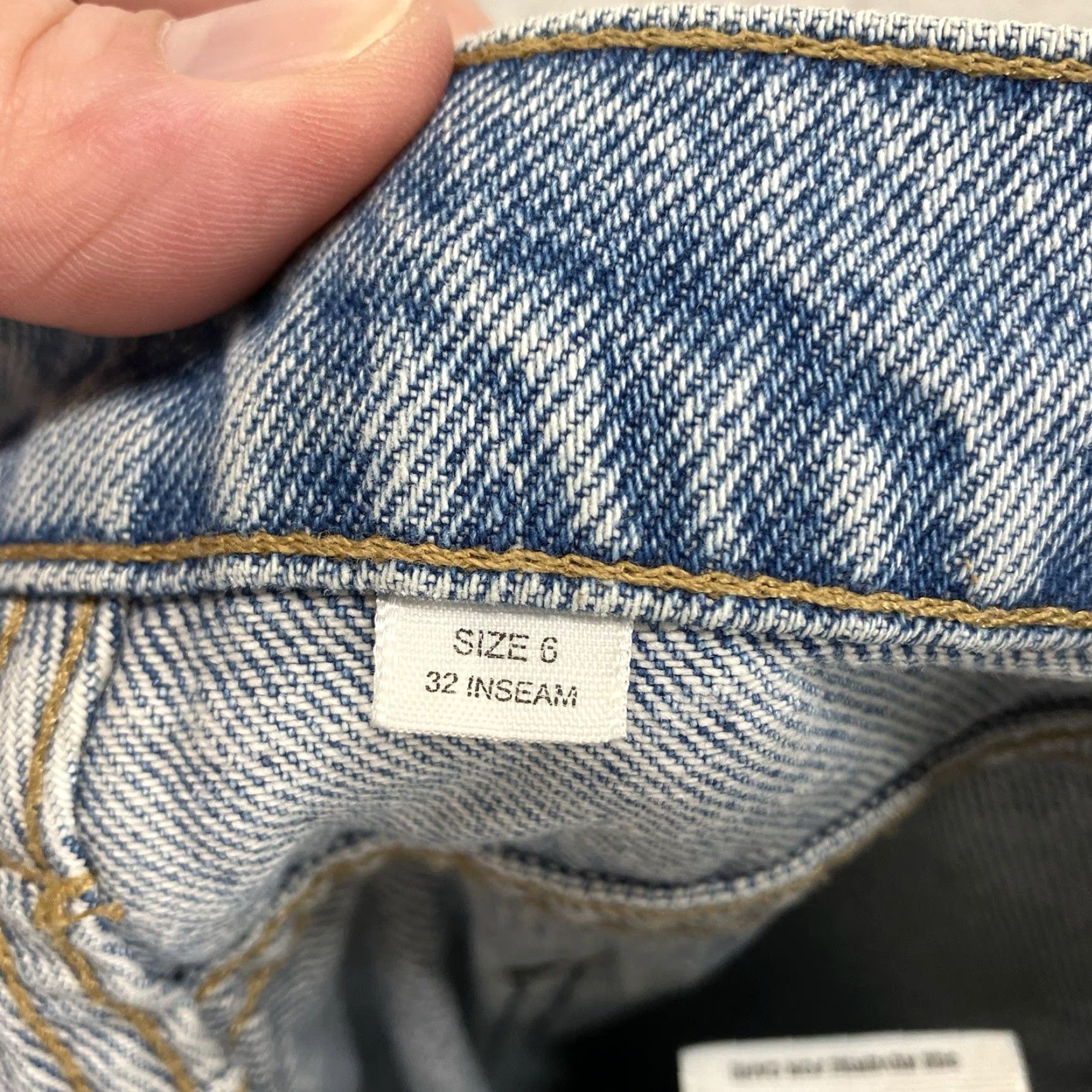 Vintage VINTAGE SCHAEFER Jeans Ranch Hand Dungaree WOMEN’s 6 28x28 Denim Blue 90s Grunge USA Straight Jeans Womens Size 28" / US 6 / IT 42 - 4 Thumbnail