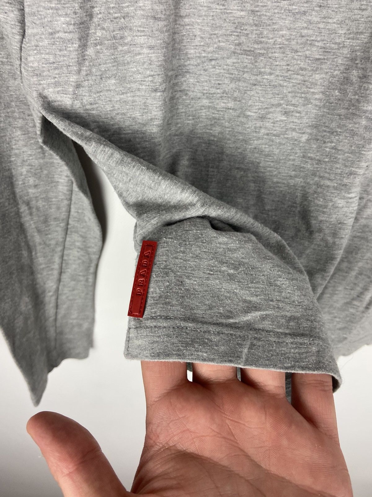 Prada Vintage PRADA Long Sleeve T-Shirt Blouse Red Tab Women's Size S / US 4 / IT 40 - 10 Thumbnail