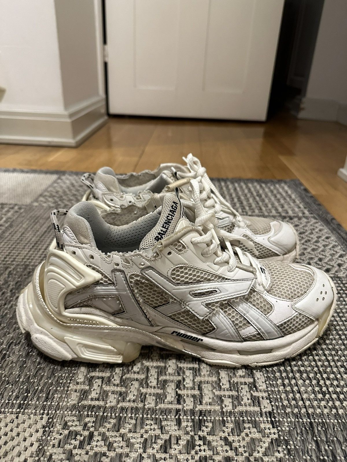 image of Balenciaga Runners Shoes in White, Men's (Size 10)