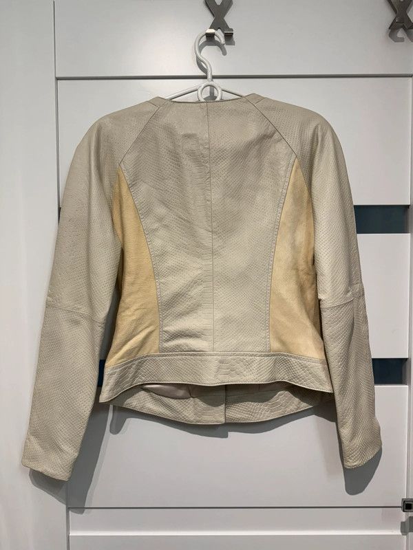 Donna Karan Donna leather jacket 38 M ponytail lambskin leather jacket Size M / US 6-8 / IT 42-44 - 2 Thumbnail