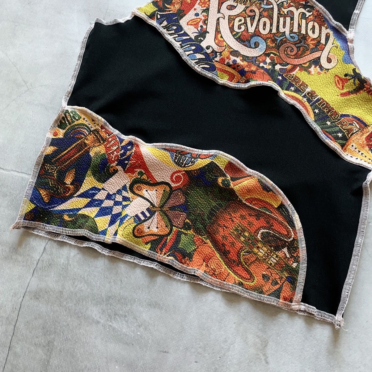 Hysteric Glamour Revolution Patchwork Hysteric Glamour Vibe Cute Tank Top Y2K Size S / US 4 / IT 40 - 3 Thumbnail