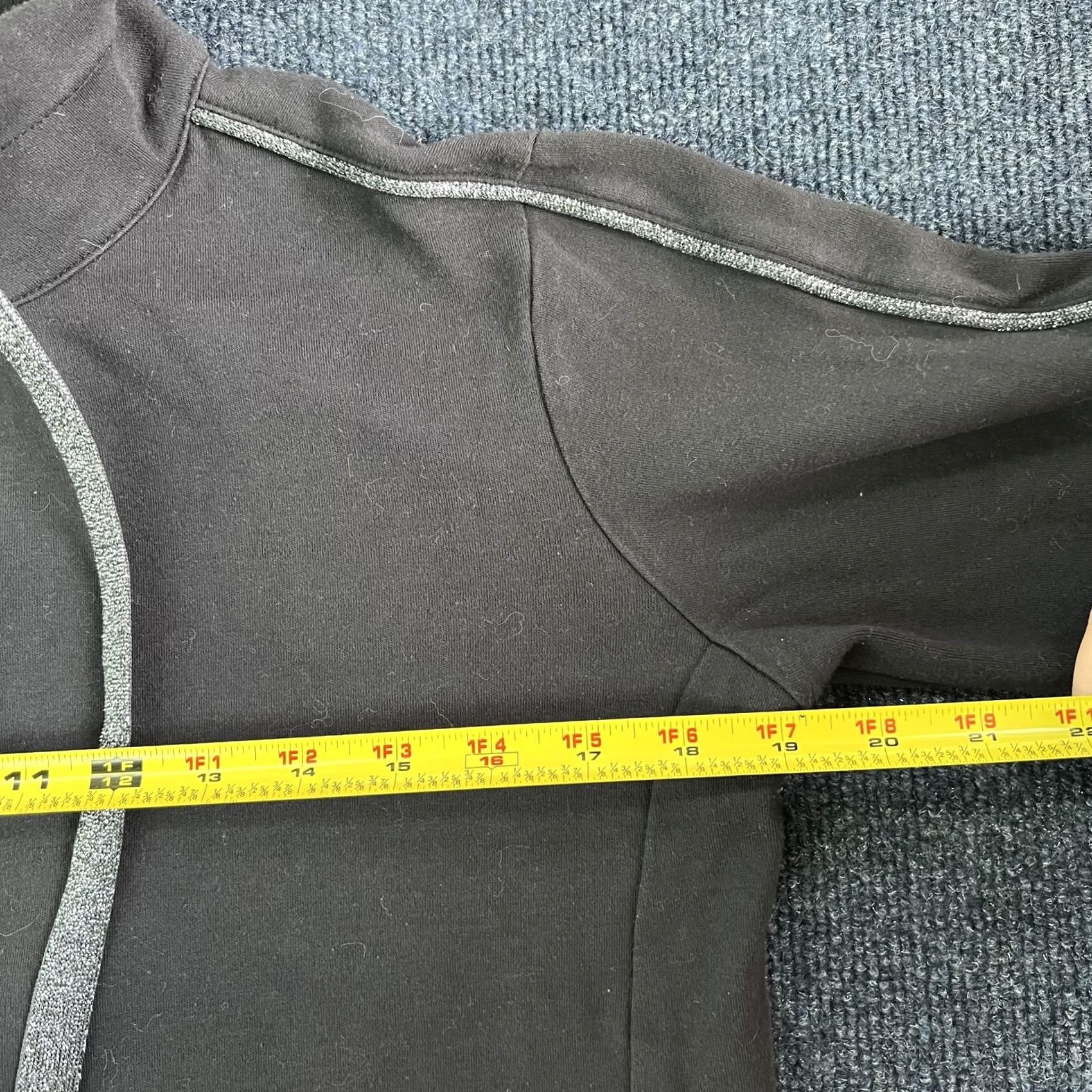Champion Champion Jacket Womens Medium Black Full Zip Track Glitter Trim Pockets Size M / US 6-8 / IT 42-44 - 6 Thumbnail