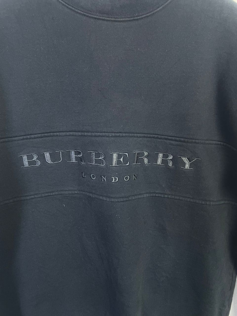 Burberry × Designer Vintage Burberry Spellout Logo Sweatshirt Size US M / EU 48-50 / 2 - 2 Thumbnail