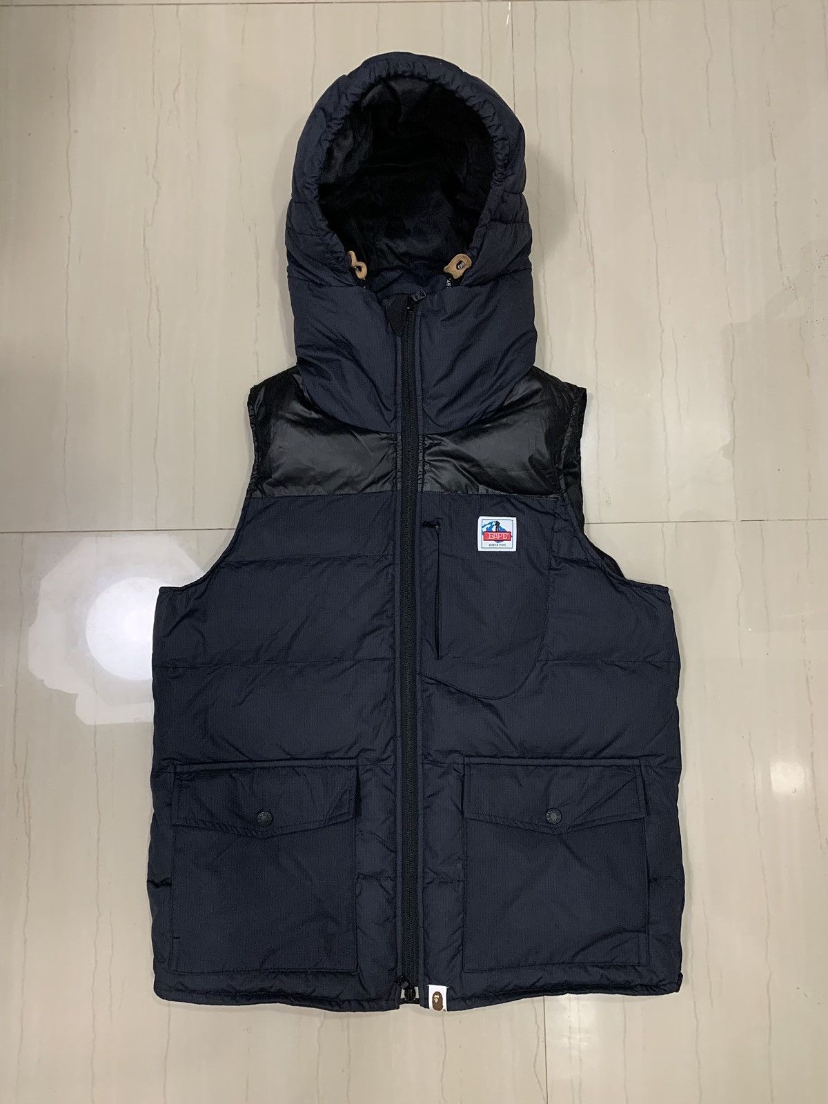 Bape BAPE JACQUARD ABC PRINT INTERIOR - DOWN FEATHER HOODED VEST Size US M / EU 48-50 / 2 - 1 Thumbnail