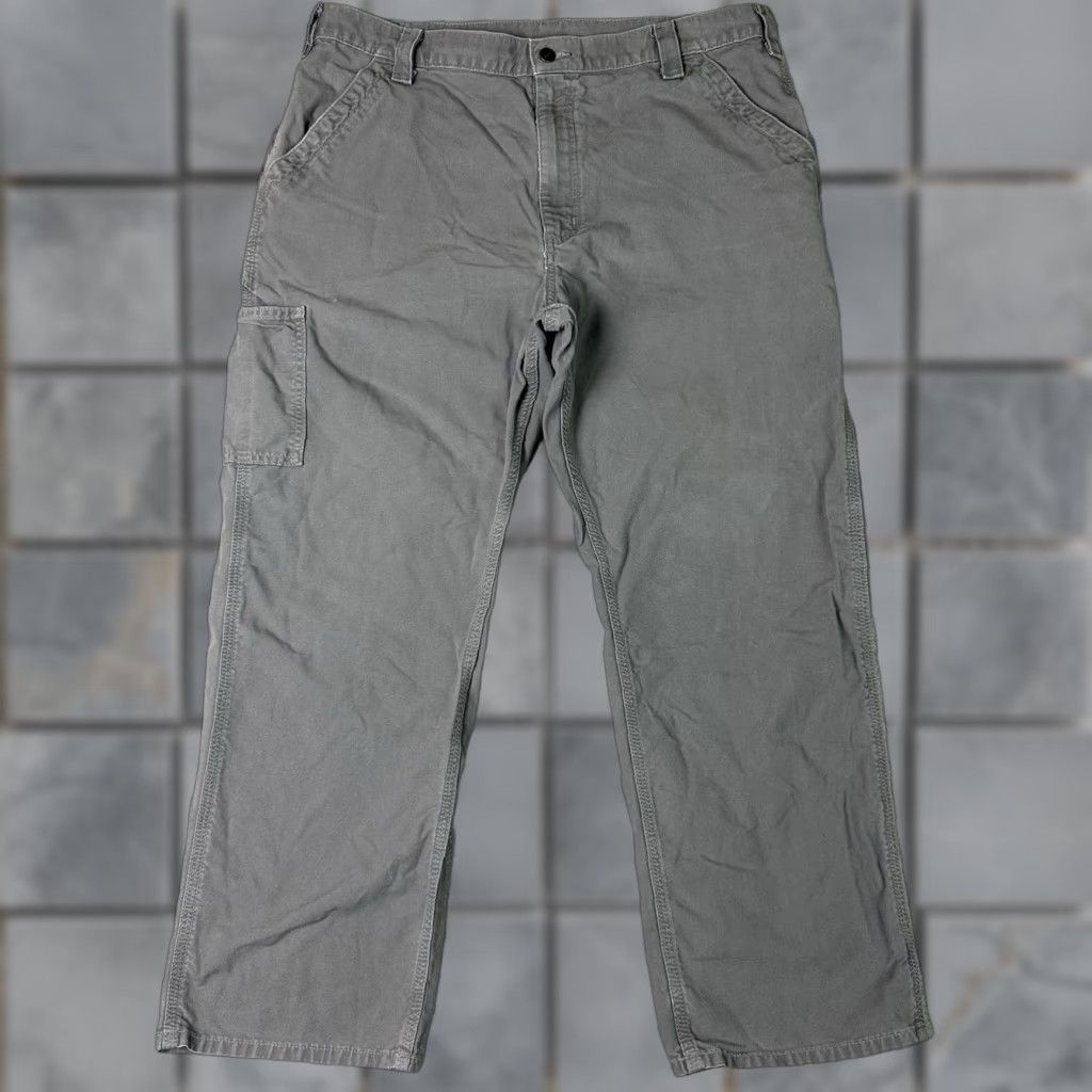 Carhartt Carhartt Carpenter Pants Mens 40x30 Gray B151 Loose Original Fit Work Utility Pants Carhartt Industrial Work Pants Size US 40 / EU 56 - 1 Thumbnail
