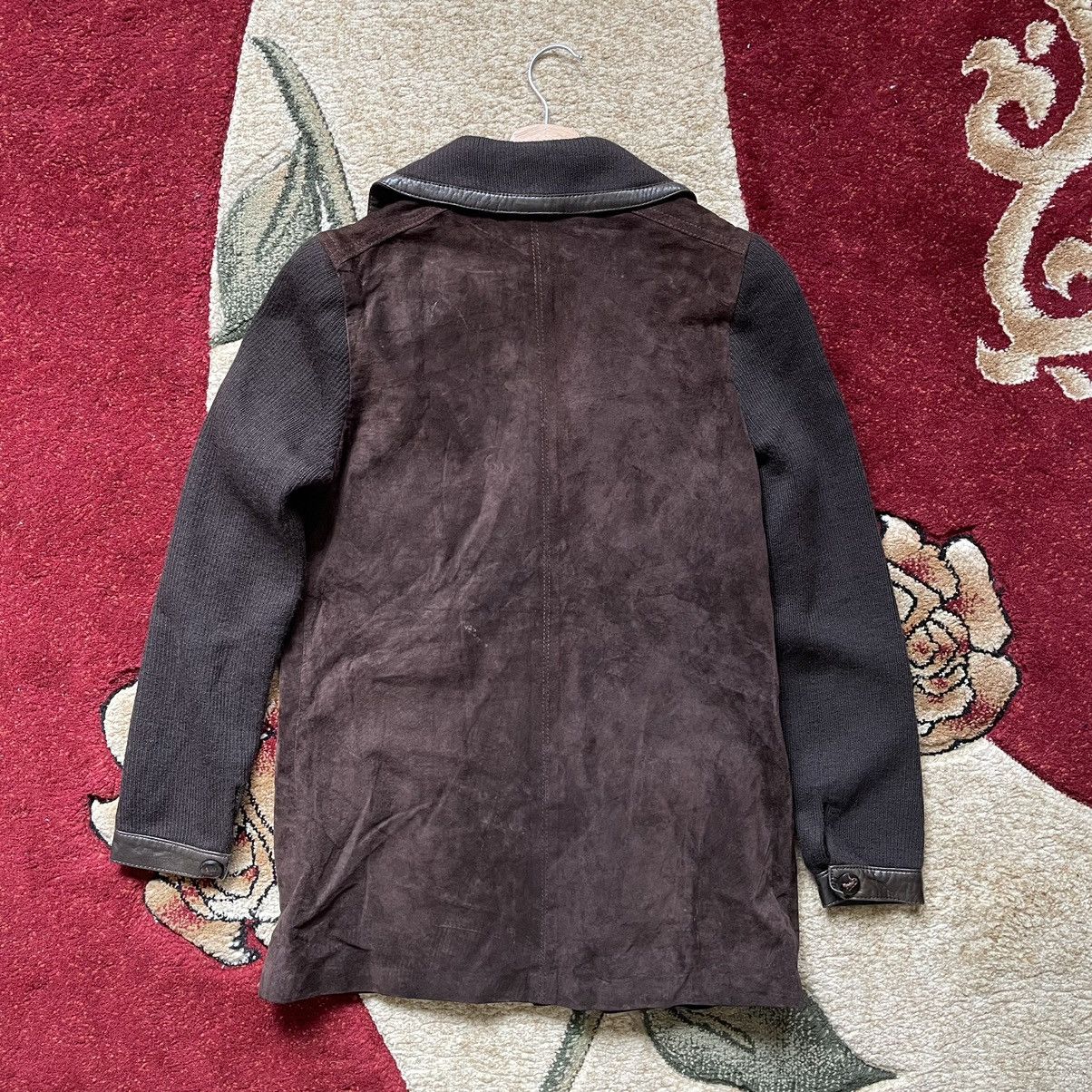 Celine × Designer × Vintage Vintage Celine Paris Pig Suede Leather Double Lining Jacket Size XS / US 0-2 / IT 36-38 - 2 Thumbnail