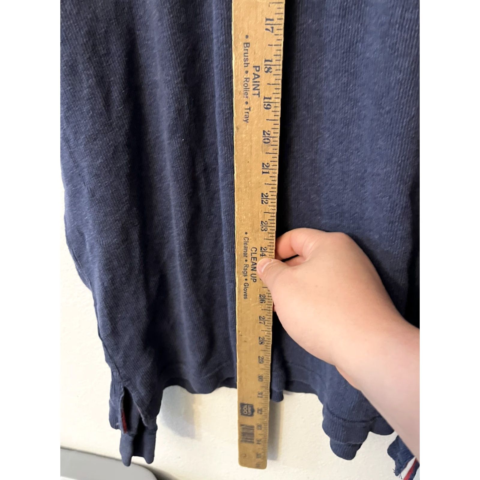 Tommy Hilfiger VINTAGE Tommy Hilfiger Tommy Jeans Henley Shirt Mens 2XL Blue 90s Size US XXL / EU 58 / 5 - 4 Thumbnail