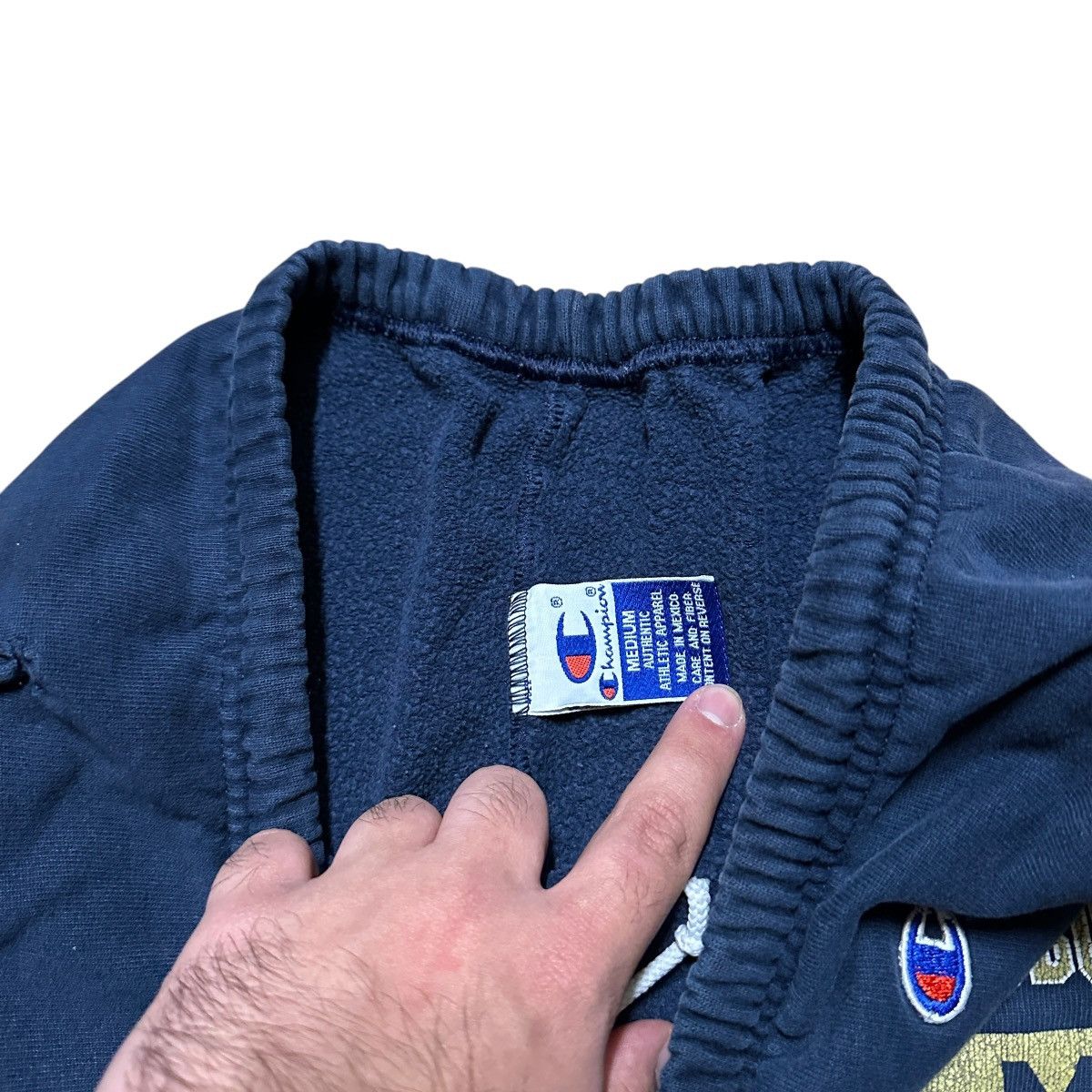 Champion × Vintage Vintage 90s Champion Pitt Panthers Sweat Shorts Size US 34 / EU 50 - 7 Thumbnail