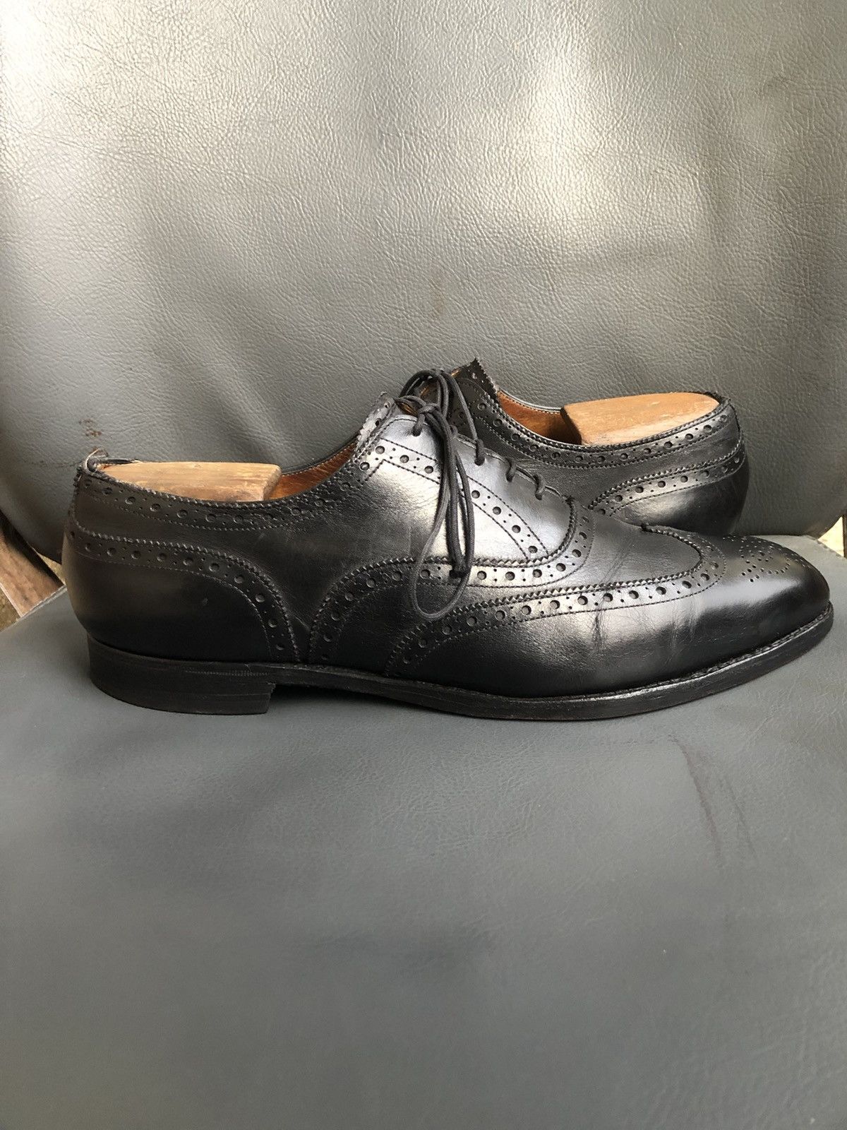 Edward Green Edward Green Black Leather Men’s Dress shoes size 8.5 E Size US 8.5 / EU 41-42 - 5 Thumbnail