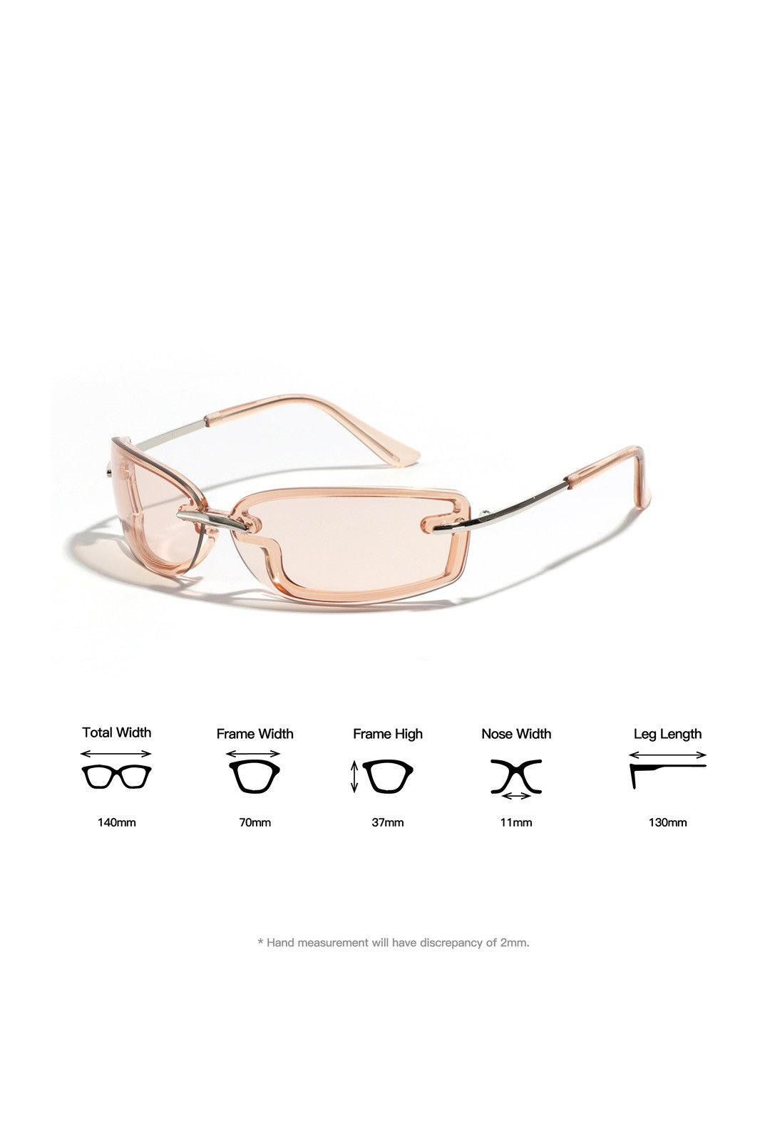Japanese Brand Vtg Avant Garde Y2K Candy Color Rectangle Sunglasses Unisex Size ONE SIZE - 6 Thumbnail