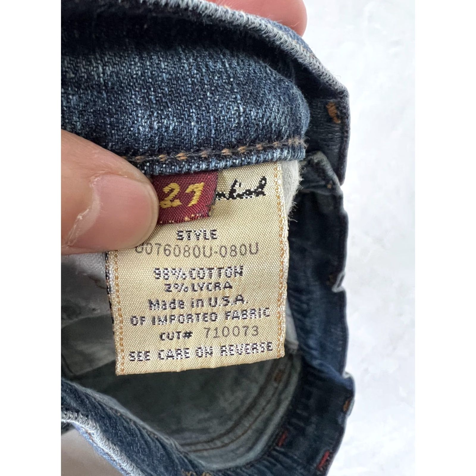 7 For All Mankind VINTAGE 7 For All Mankind Bootcut Jeans Women's 27 Blue Medium Wash Denim Y2K Size 27" / US 4 / IT 40 - 7 Thumbnail