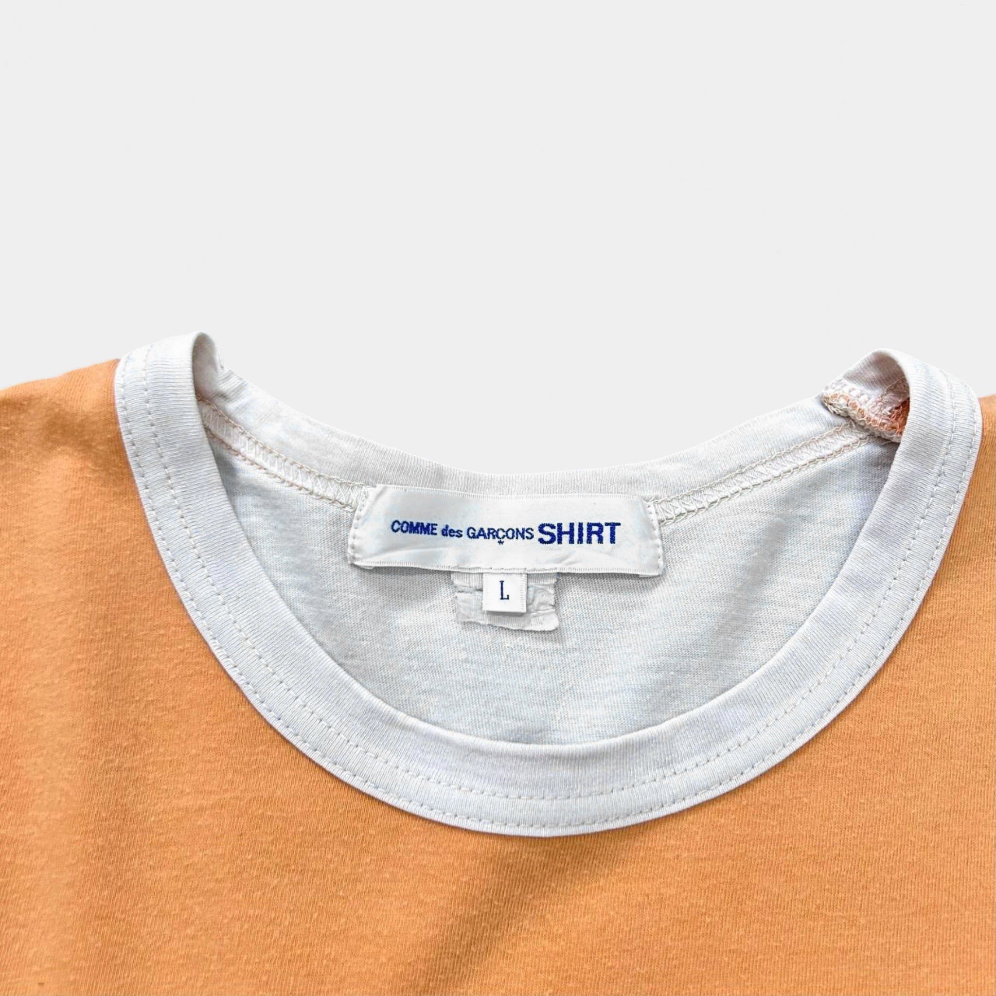Comme des Garcons Homme Comme Des Garçons SHIRT Colorblock Multicolor Tee Size US L / EU 52-54 / 3 - 4 Thumbnail