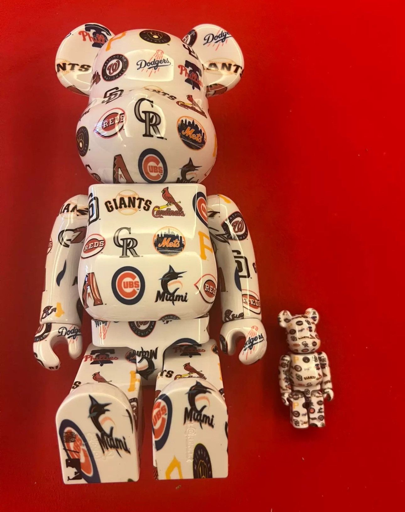 Japanese Brand Bearbrick MLB National League 100% & 400% Set Size ONE SIZE - 2 Thumbnail