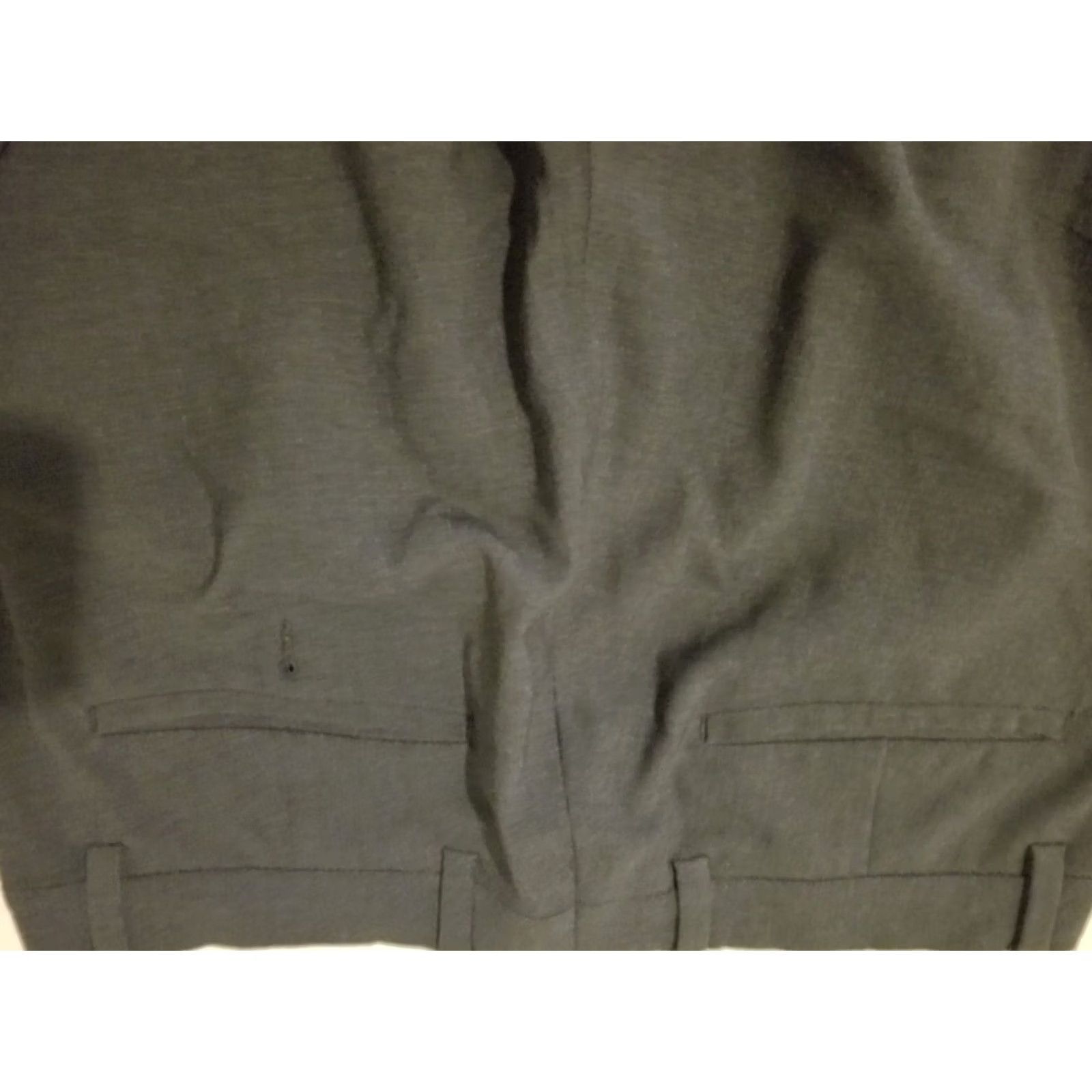Banana Republic Banana Republic Wool Dress Pants Charcoal Gray 33x30 Trouser Mens Size US 33 - 2 Thumbnail