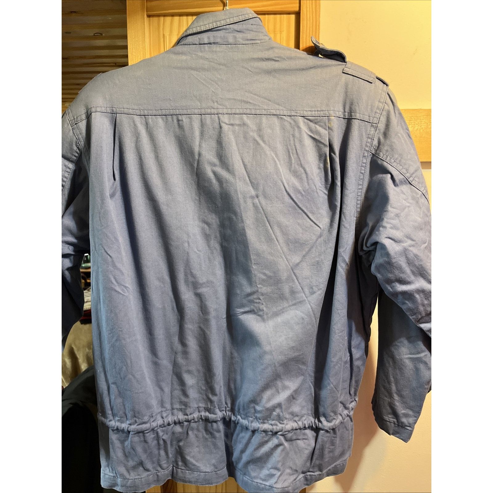 Nordstrom Nordstrom Women’s M Jacket Point Of View Blue Safari Canvas Size M / US 6-8 / IT 42-44 - 7 Thumbnail
