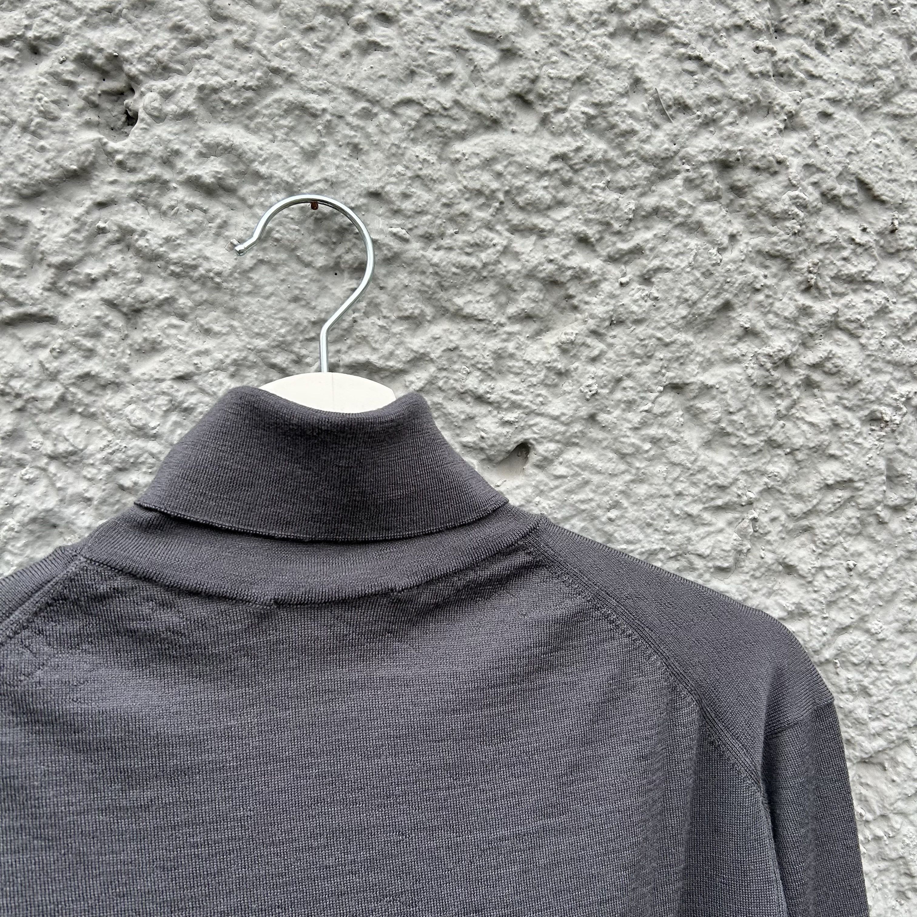 Christophe Lemaire × Lemaire Lemaire Grey Wool Turtleneck Sweater Top Size US M / EU 48-50 / 2 - 4 Thumbnail