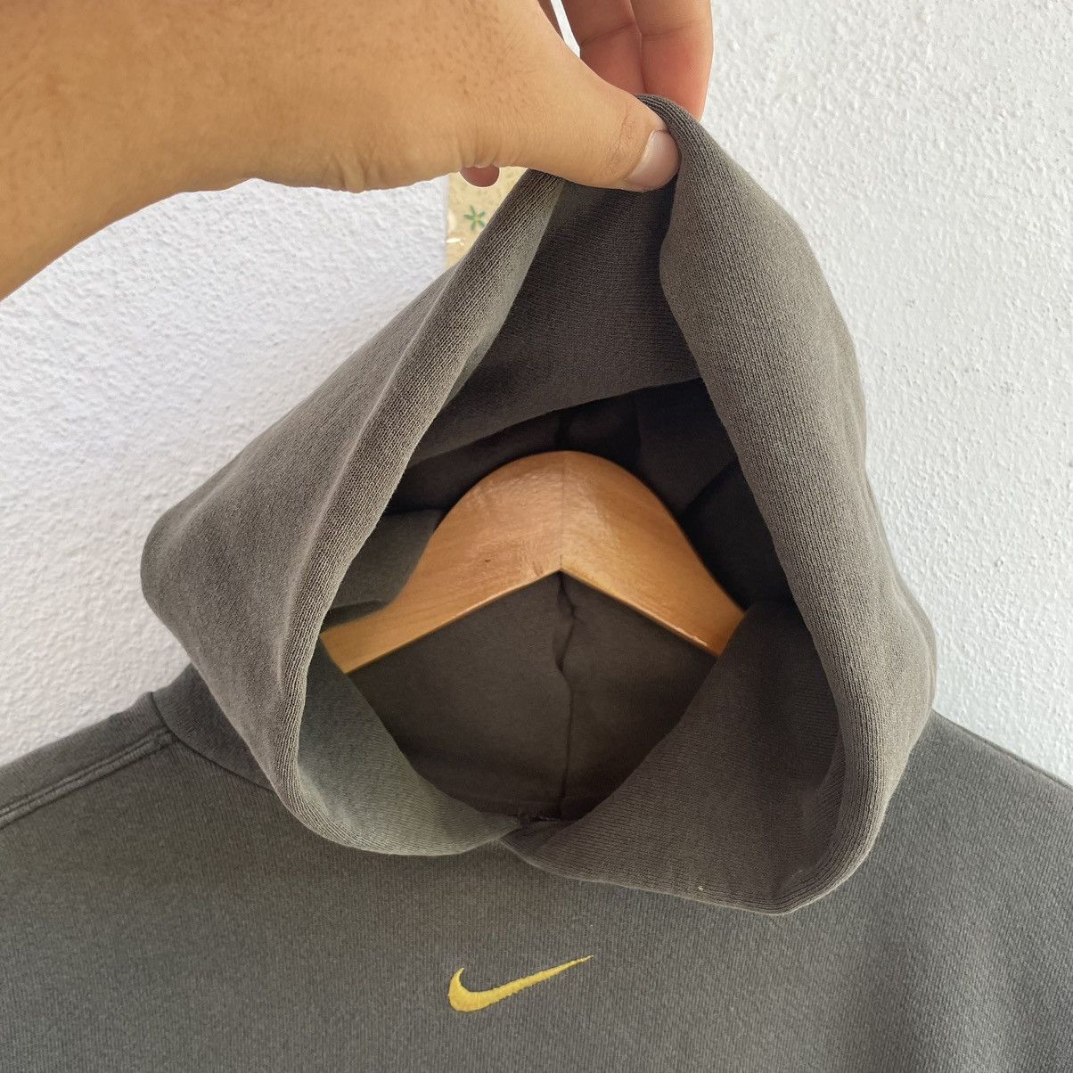 Nike × Vintage Vintage 90s Nike Centre swoosh hoodie green hunter Size US L / EU 52-54 / 3 - 2 Thumbnail