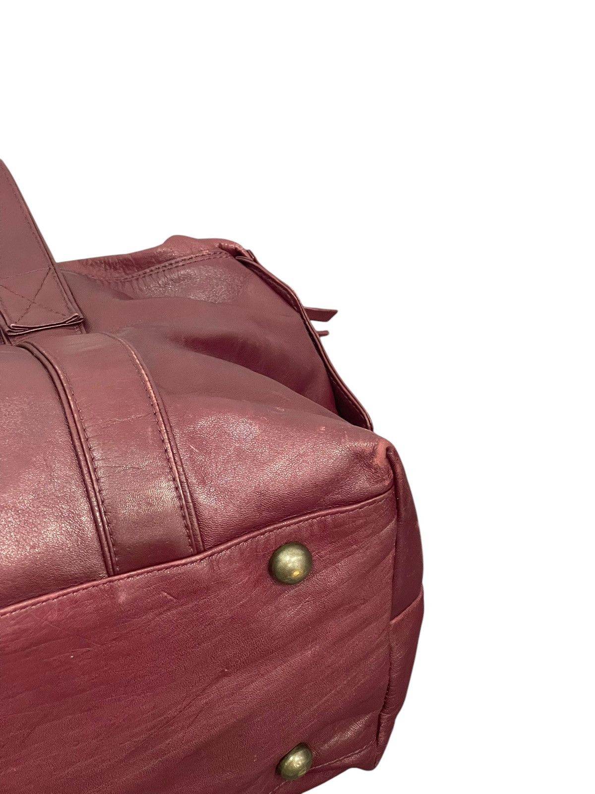 Genuine Leather Full Leather Vtg Maruem Japan Duffle Bag 1🟩8 Size ONE SIZE - 9 Thumbnail