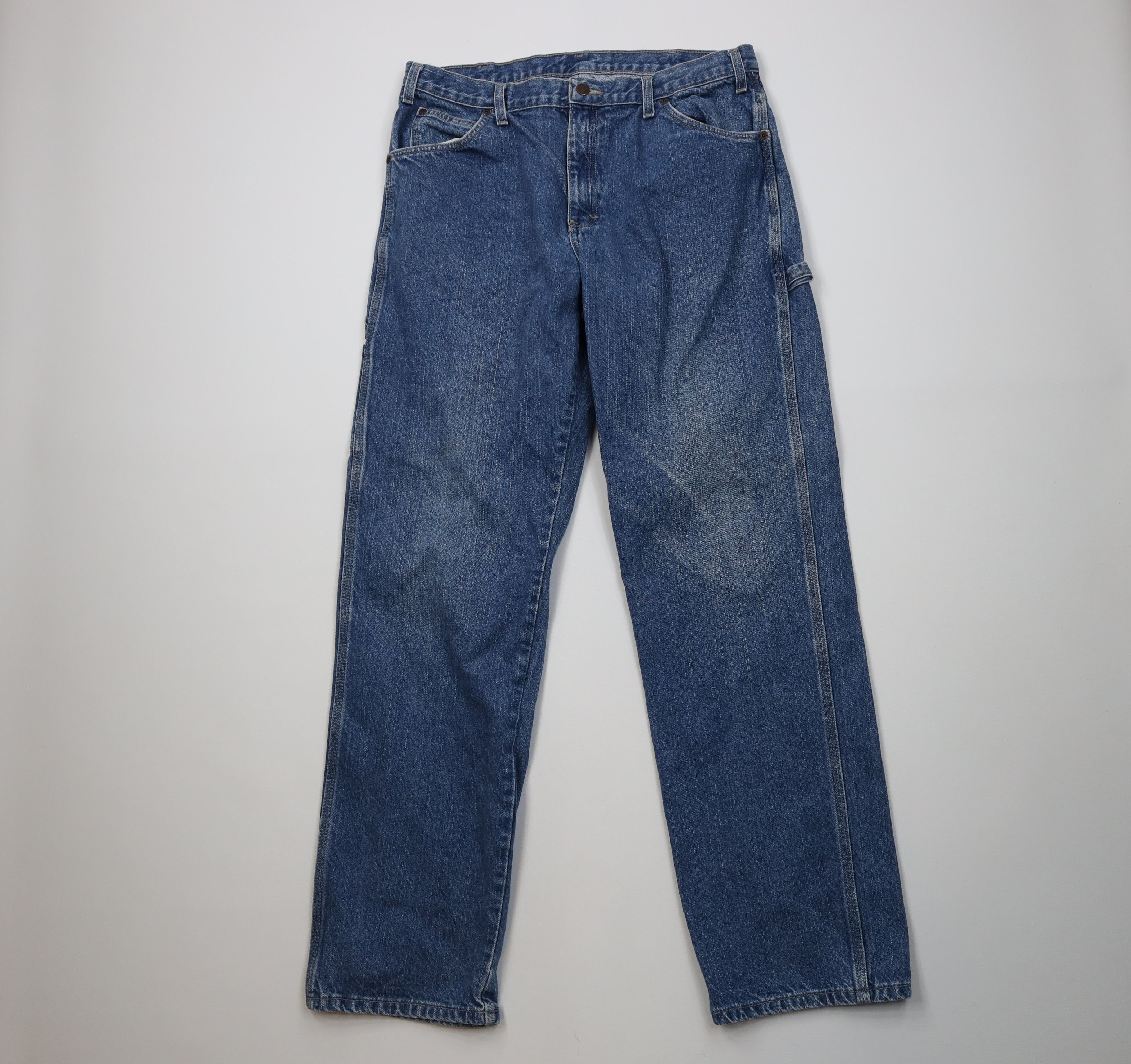 Dickies Vintage Y2K Dickies Wide Leg Dungaree Denim Jeans Workwear Size US 36 / EU 52 - 1 Thumbnail