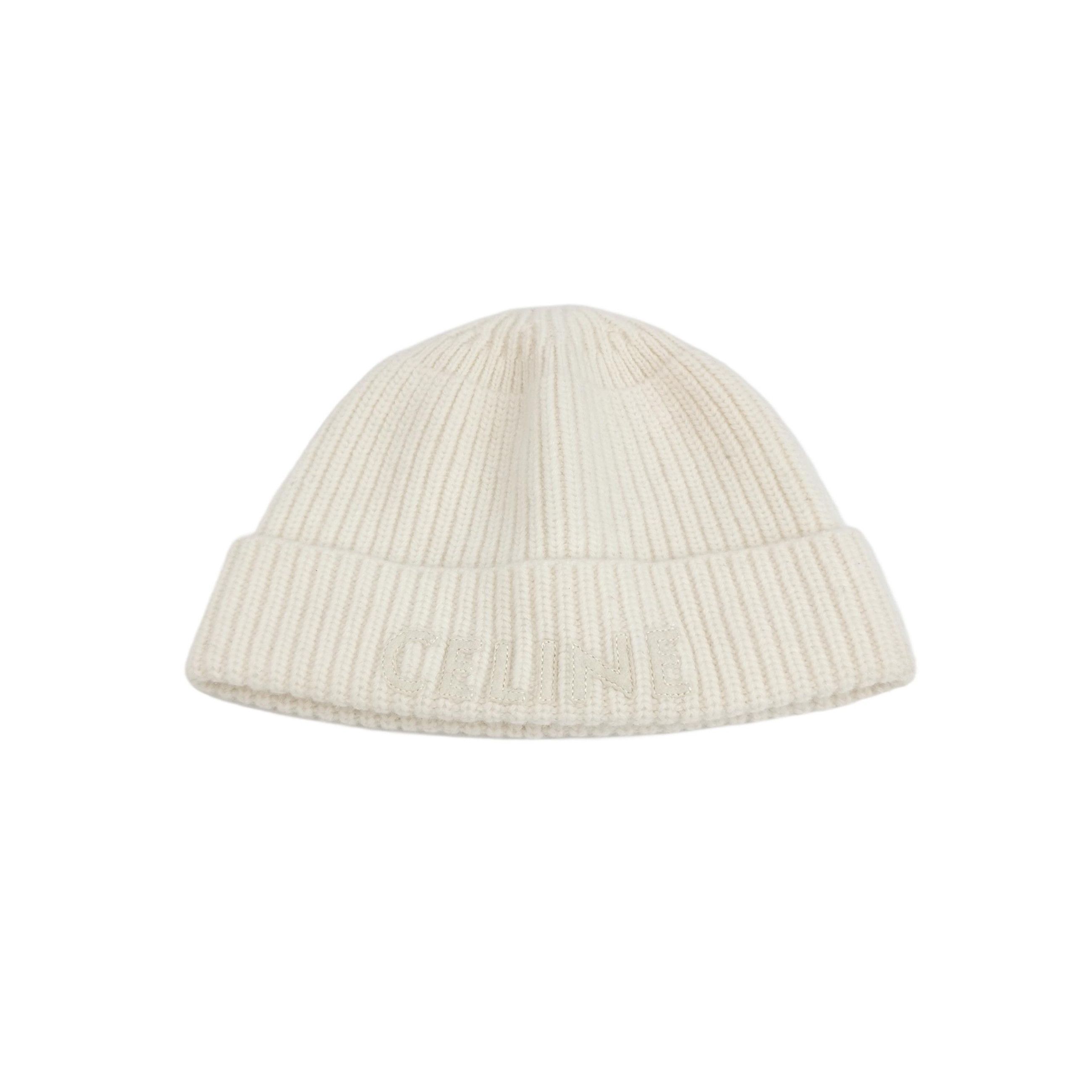 Celine Celine Embroidered Logo Beanie Size OS Size ONE SIZE - 1 Thumbnail
