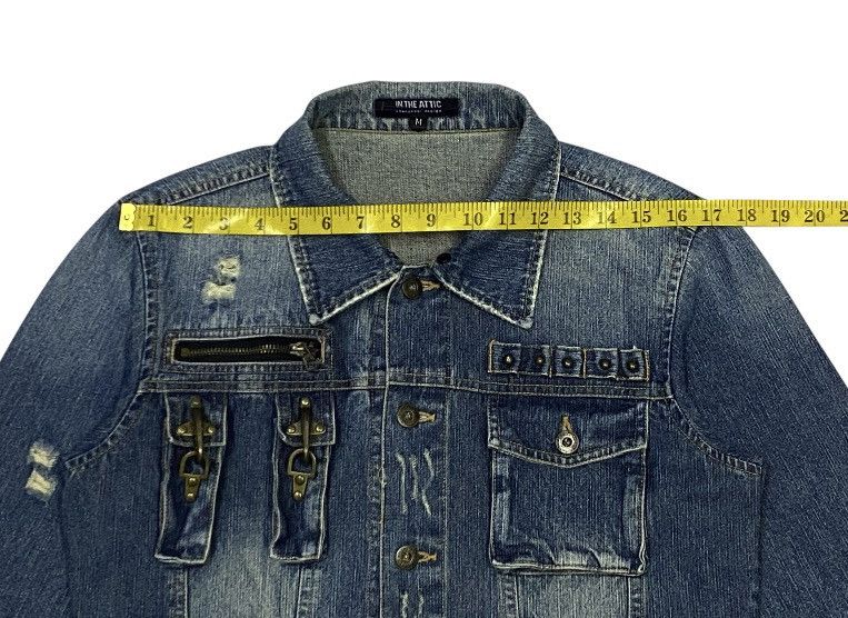 In The Attic In The Attic Cyberpunk Ripped Distressed Denim Jacket Size US M / EU 48-50 / 2 - 19 Thumbnail