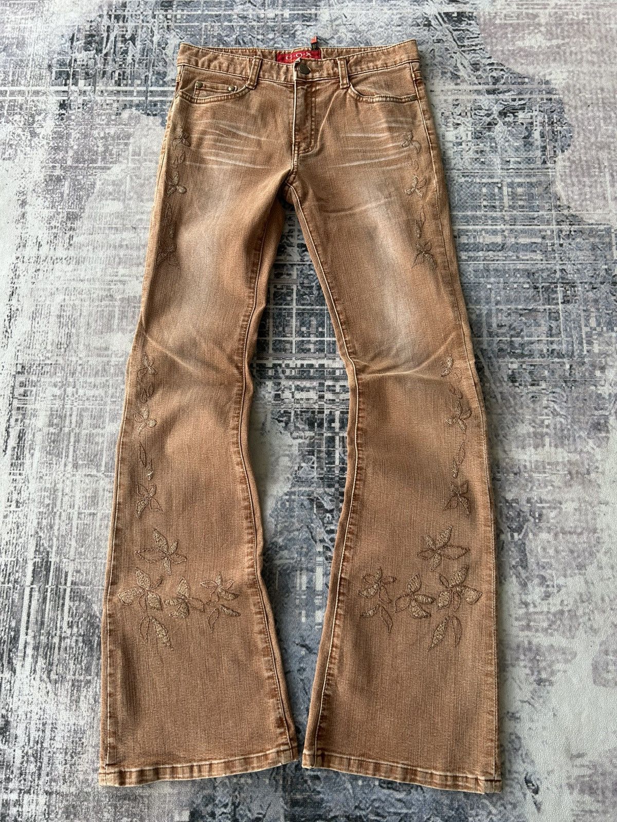 If Six Was Nine Flared Flawer Cox Jeans Size US 28 / EU 44 - 2 Thumbnail