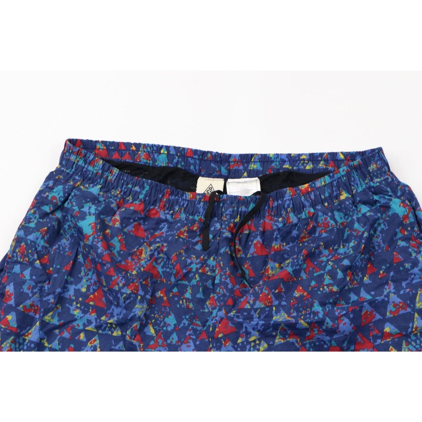 Vintage 90s Nike ACG Spell Out Rainbow Lined Shorts