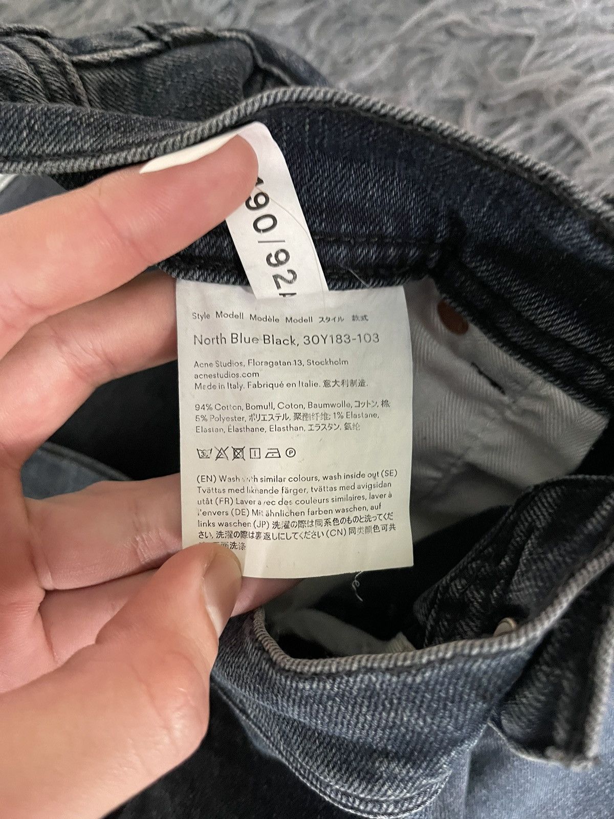Acne Studios Acne Studios Bla konst avant garde skinny fit graphite jeans Size US 34 / EU 50 - 13 Thumbnail