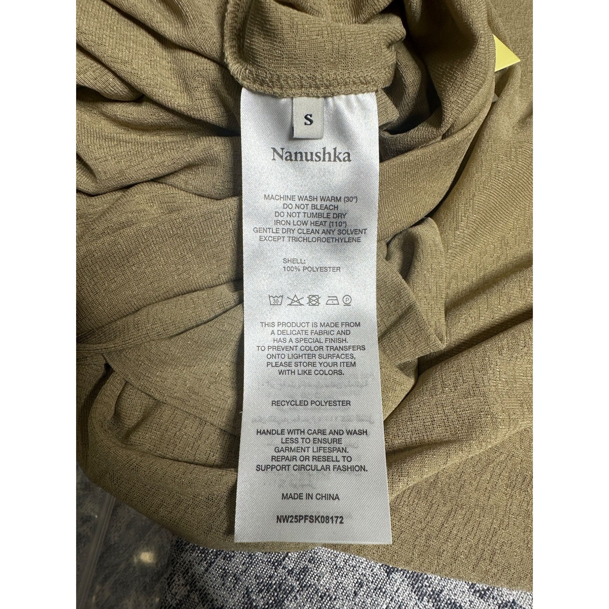 Nanushka Nanushka Draped Mesh Jersey Maxi Skirt Size 27" / US 4 / IT 40 - 7 Thumbnail