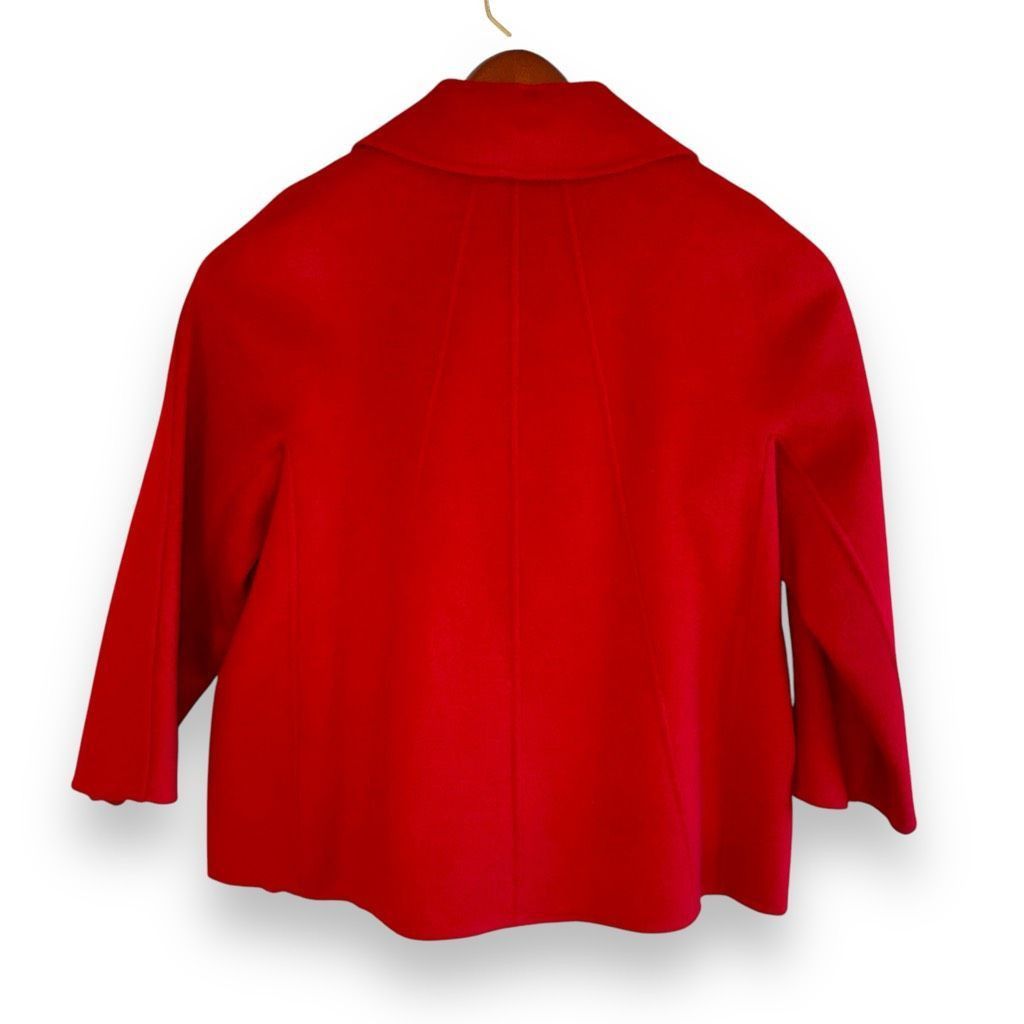 Other NWT Talbots Petites Crimson Red Wool Pea Coat Size 12P Size XL / US 12-14 / IT 48-50 - 6 Thumbnail