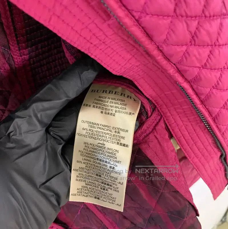 Other Burberry Women's Quilted Pink Jacket. Size XXS / US 00 / IT 34 - 4 Thumbnail