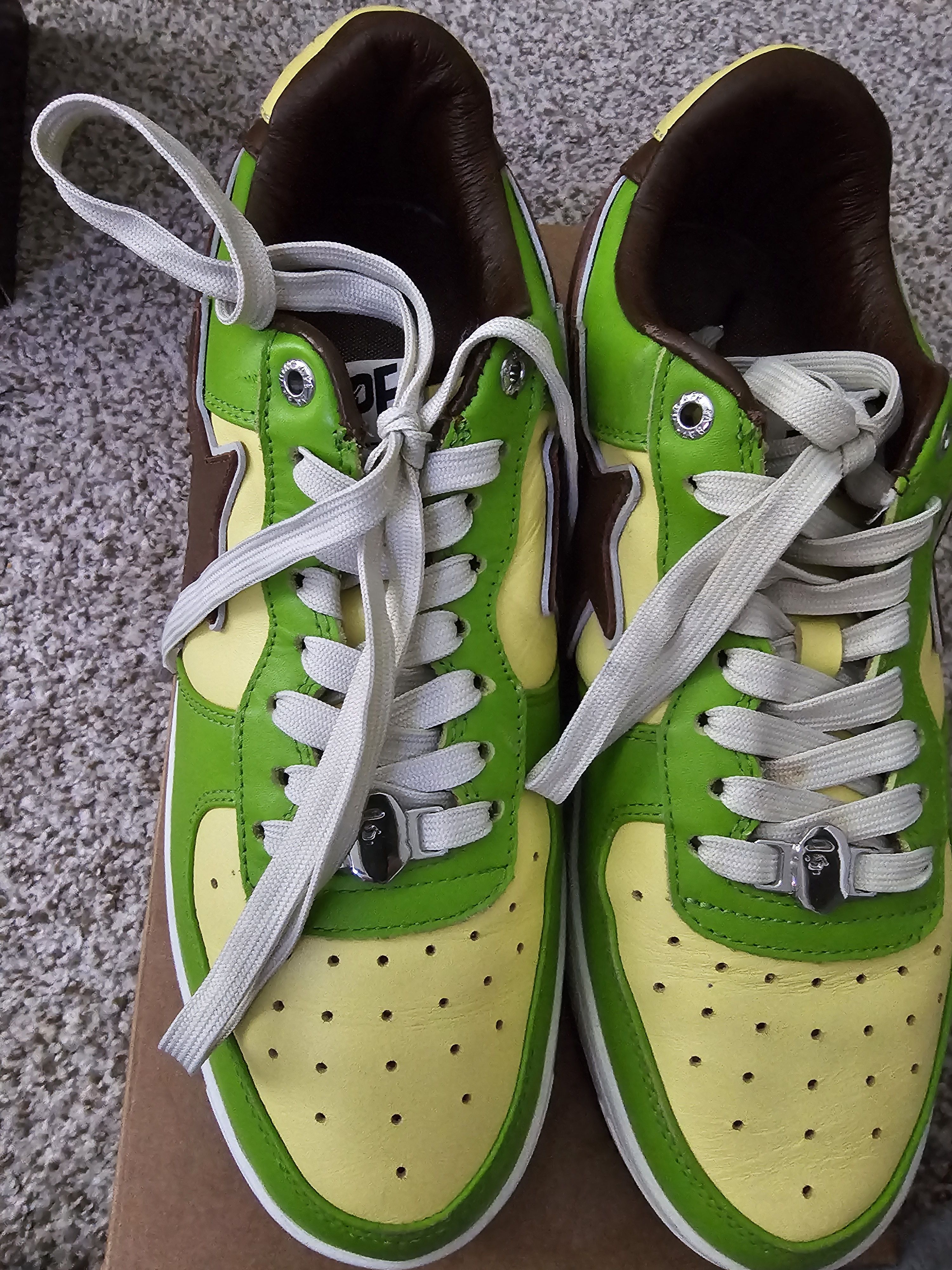 Bape A Bathing Ape Green Sta Ssensa Size US 10 / EU 43 - 3 Thumbnail