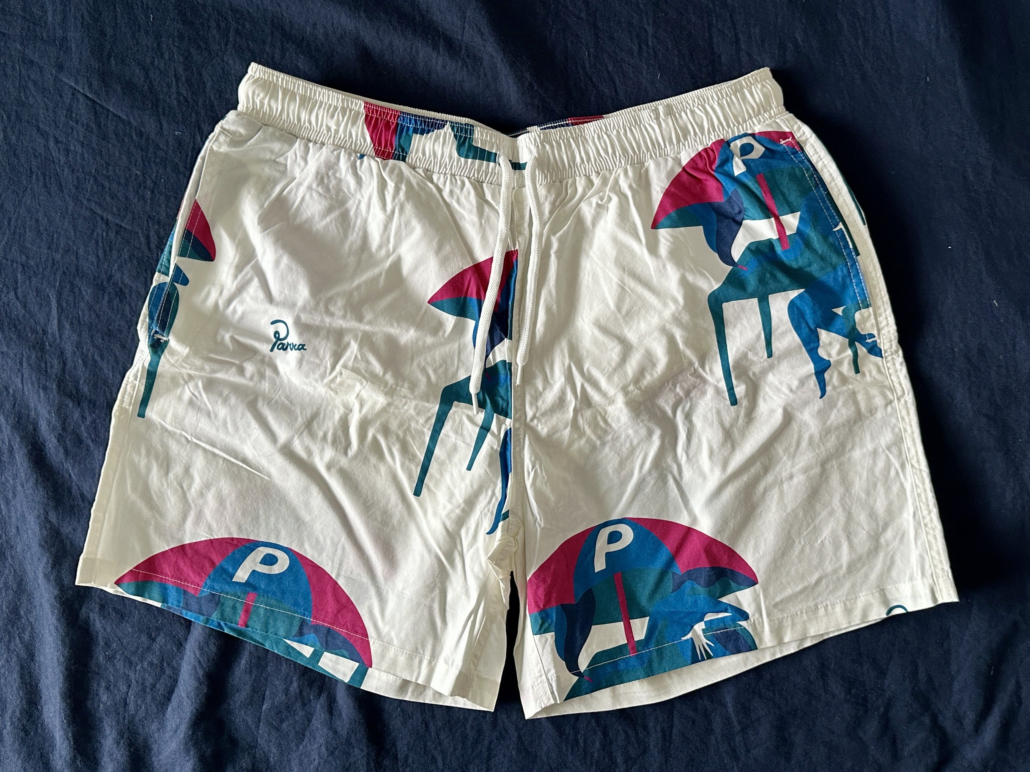 image of By Parra Monaco Summer Trunk – Size XL in Off White, Men's