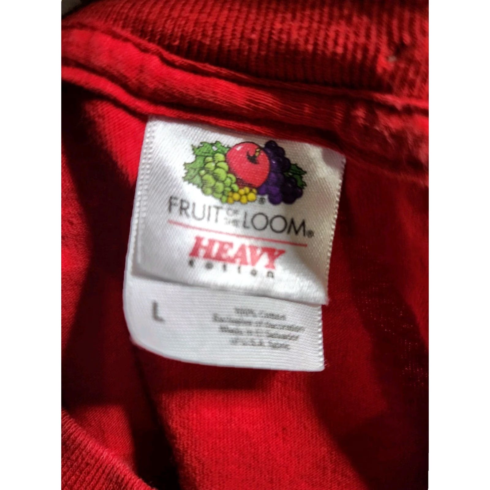 Fruit Of The Loom VINTAGE Adult L American Flag USA Stars Patriotic Grandma T Shirt Size US L / EU 52-54 / 3 - 5 Thumbnail