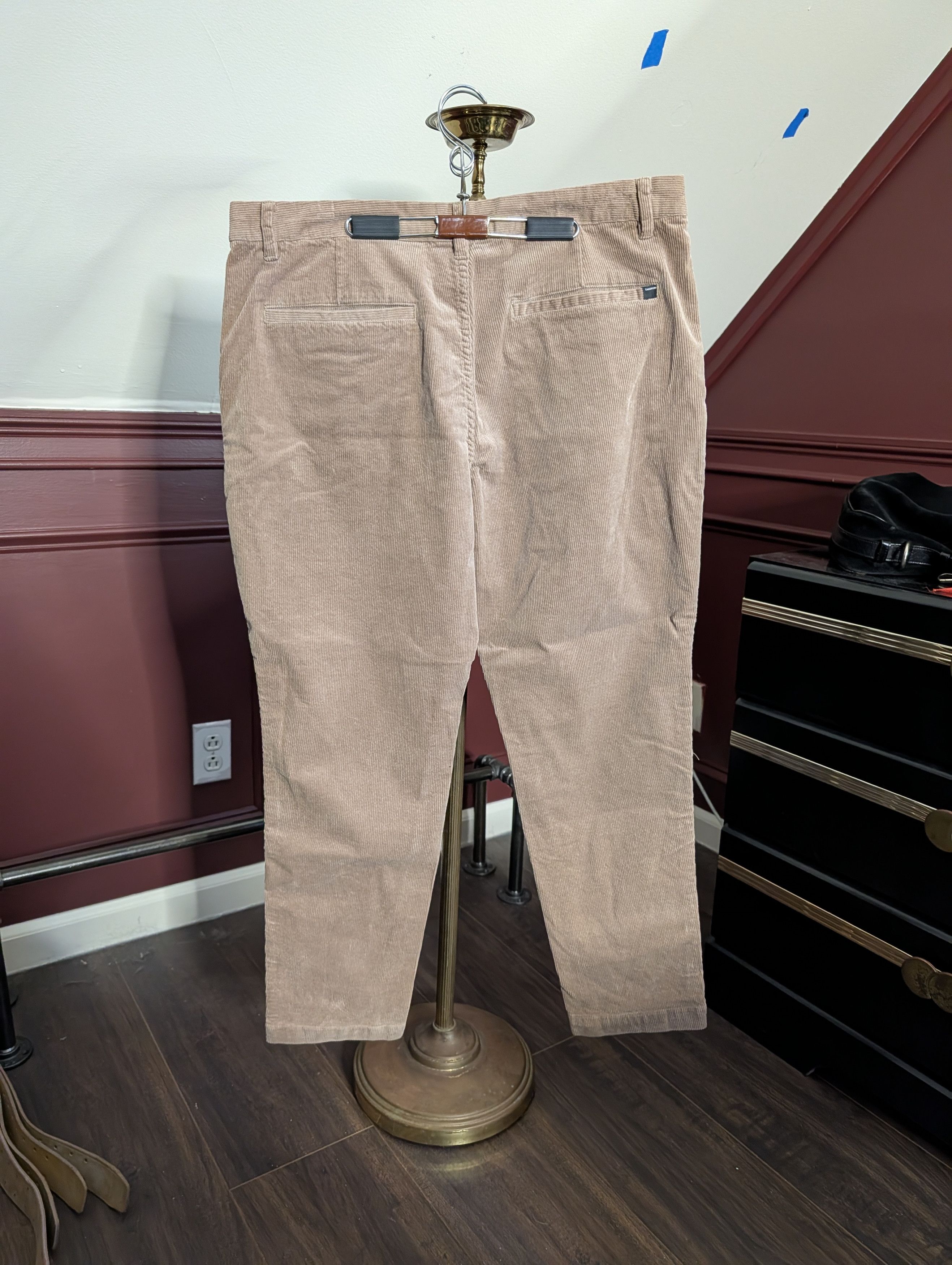 Zanerobe Tan corduroy orange piping accent cotton pants 36 Size US 36 / EU 52 - 8 Thumbnail