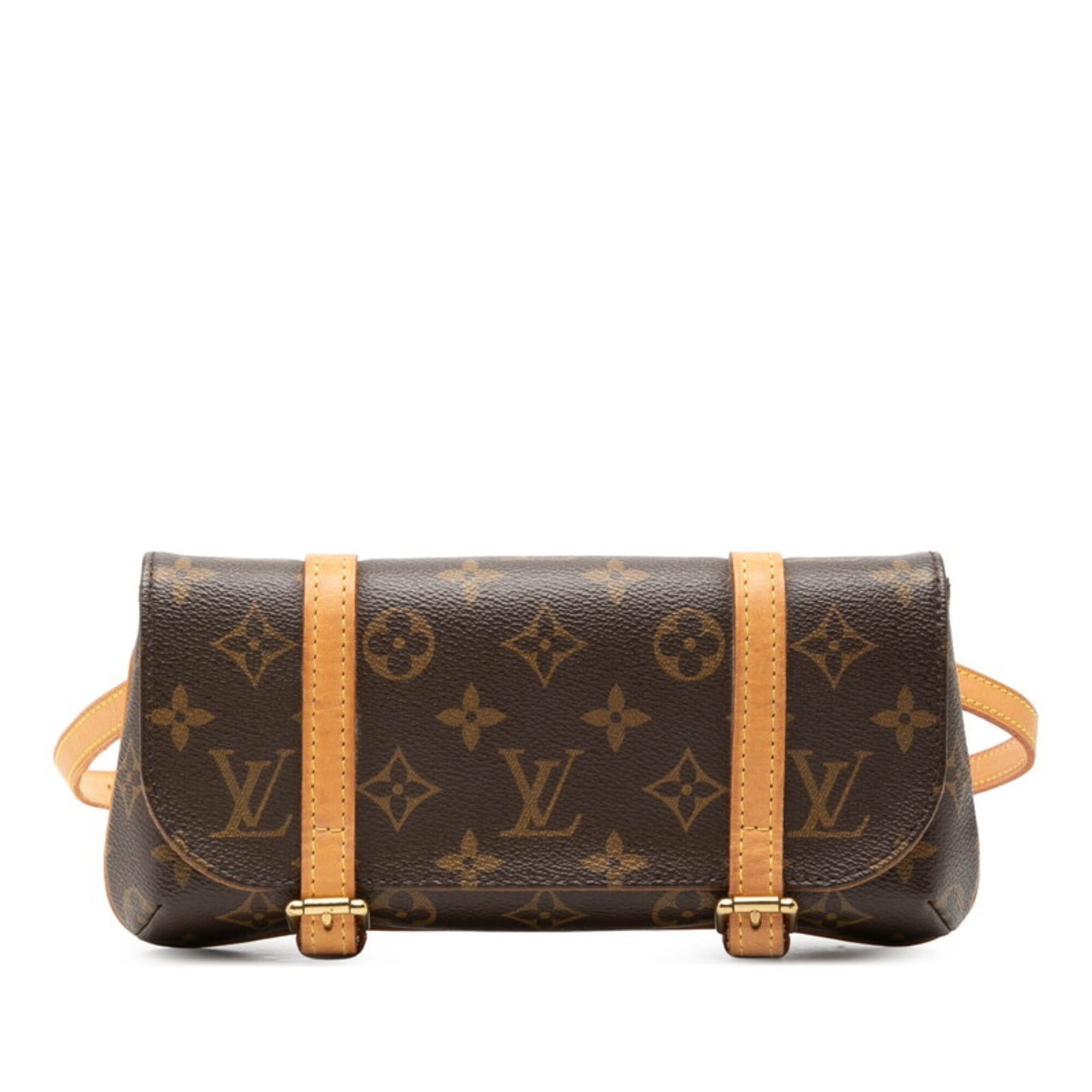 Louis Vuitton Louis Vuitton Monogram Pochette Marelle Body Bag Waist M51159 Brown Leather Women's LOUIS VUITTON Size ONE SIZE - 1 Thumbnail