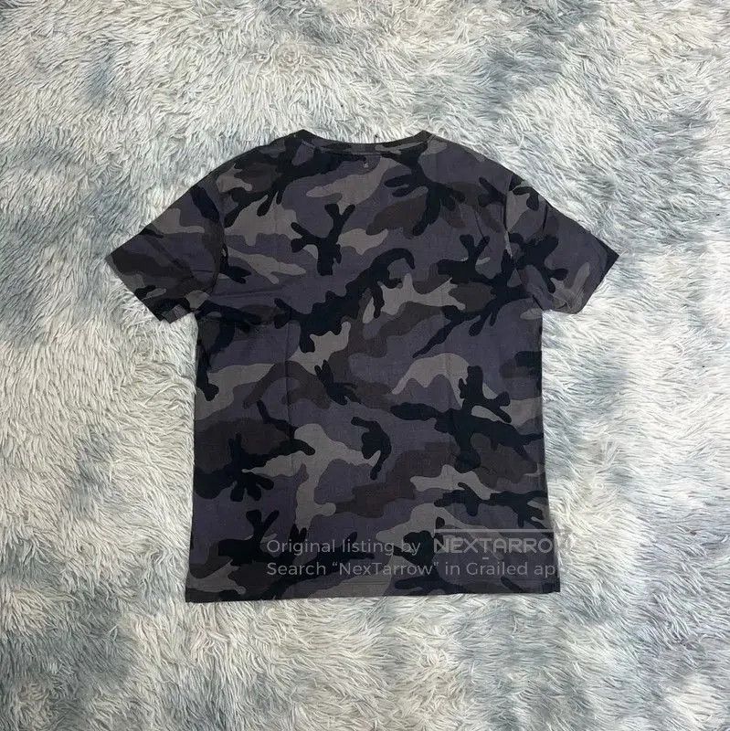 Valentino Valentino Gray Camo Cotton Men's T-Shirt . Size US L / EU 52-54 / 3 - 2 Thumbnail