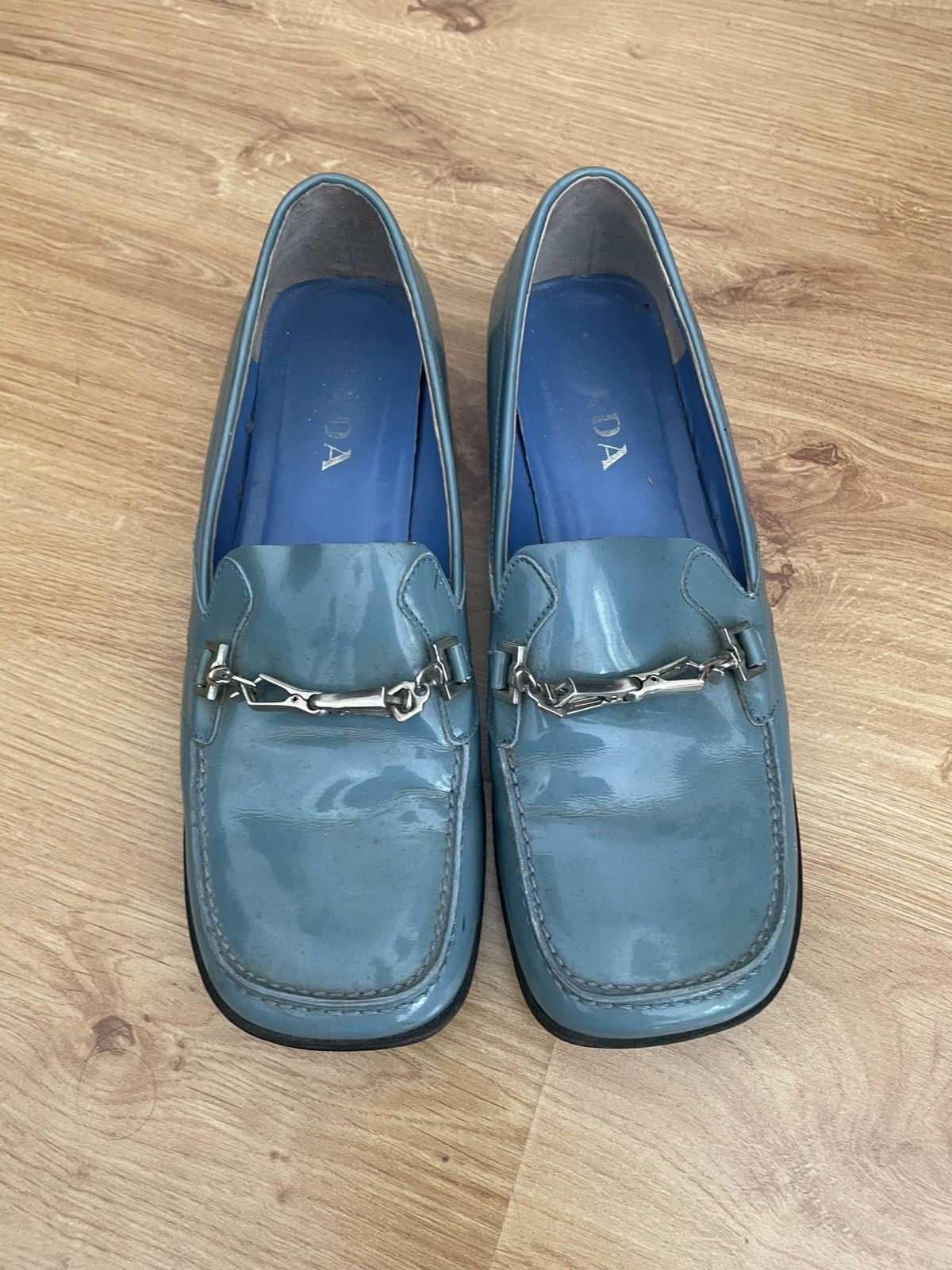 Prada Prada shiny leather loafer SS99 Size US 7.5 / IT 37.5 - 1 Thumbnail