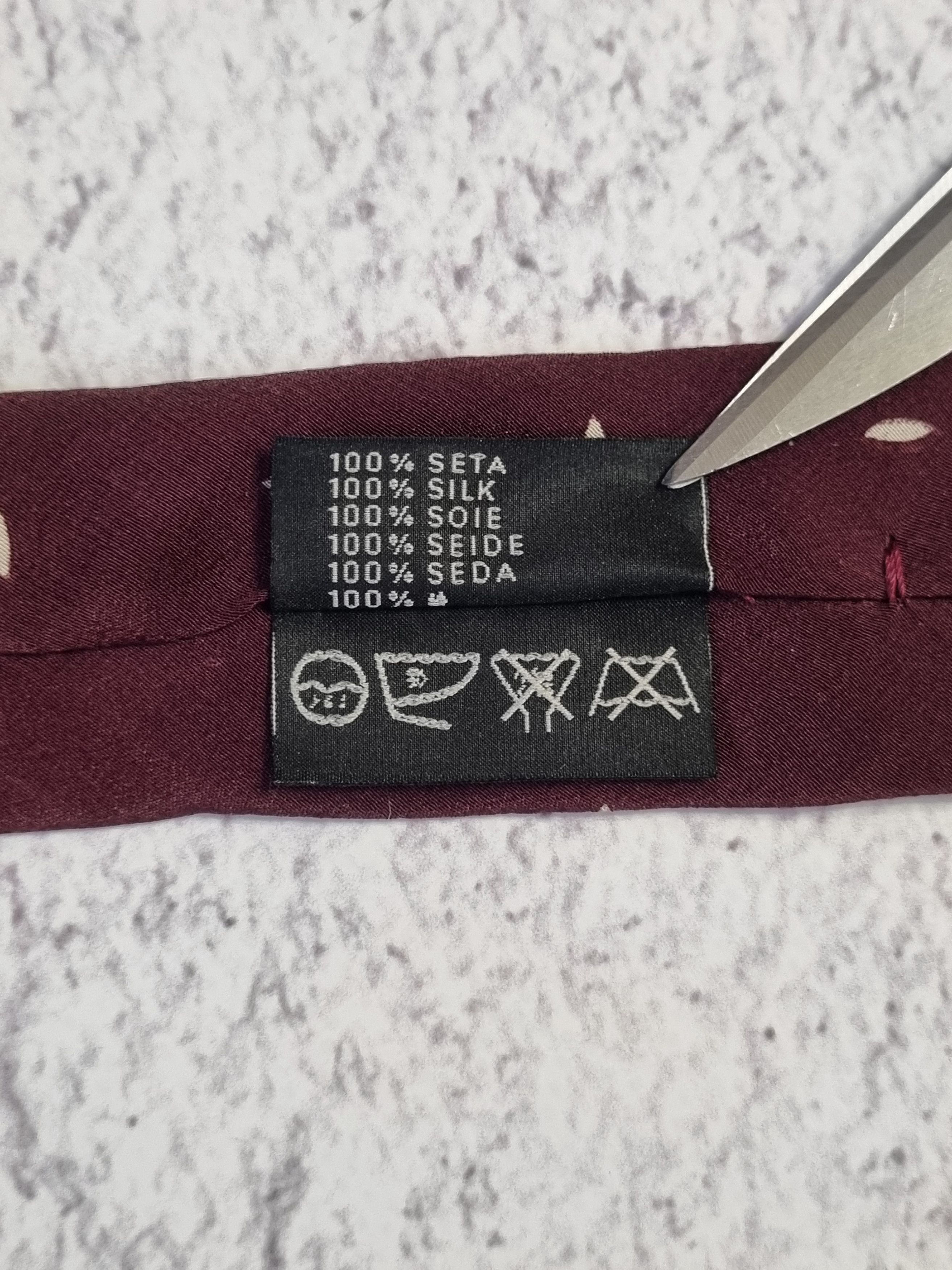 Prada Prada Milano Burgundy Silk Tie Size ONE SIZE - 8 Thumbnail