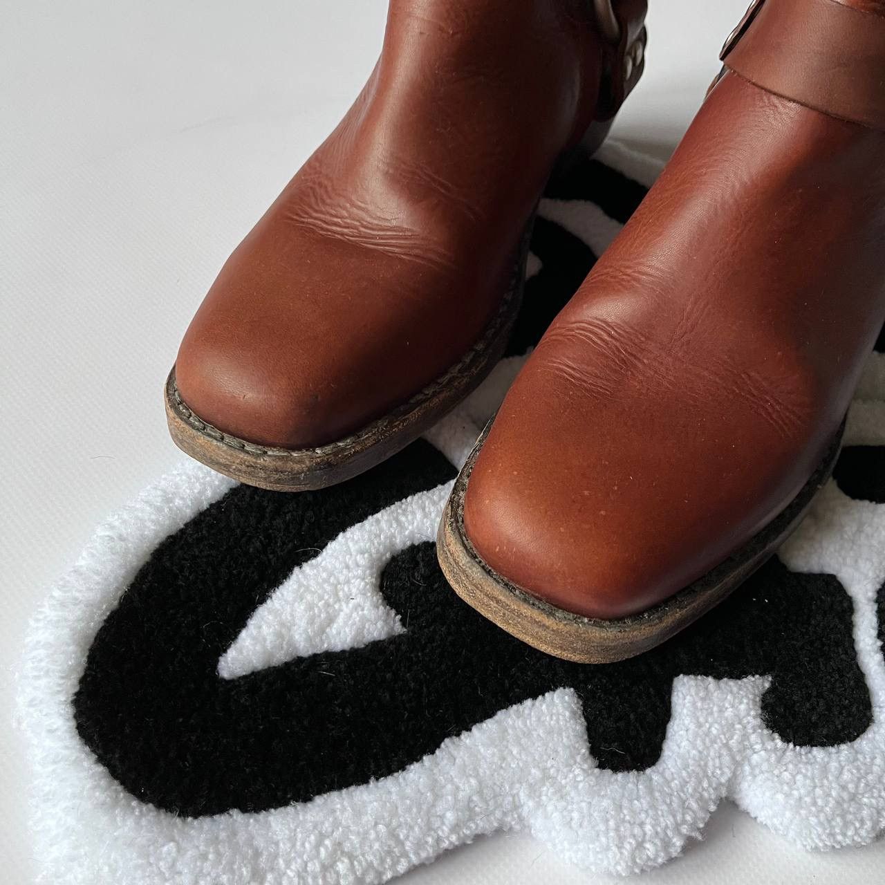 Allsaints × Vintage All Saints Brown Leather Biker Boots Womens Size 40 Size US 10 / IT 40 - 4 Thumbnail