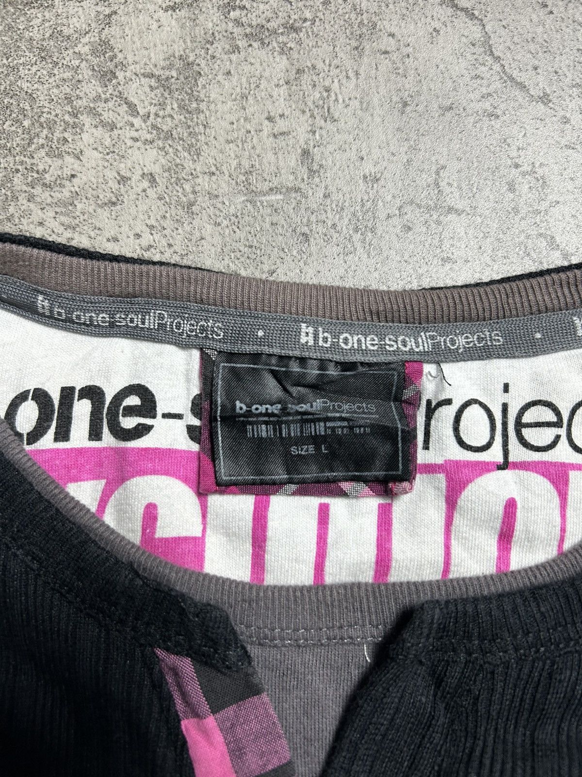 Japanese Brand 2000s B One Soul Japan Poem Punk Syle layered Shirt Size US L / EU 52-54 / 3 - 6 Thumbnail