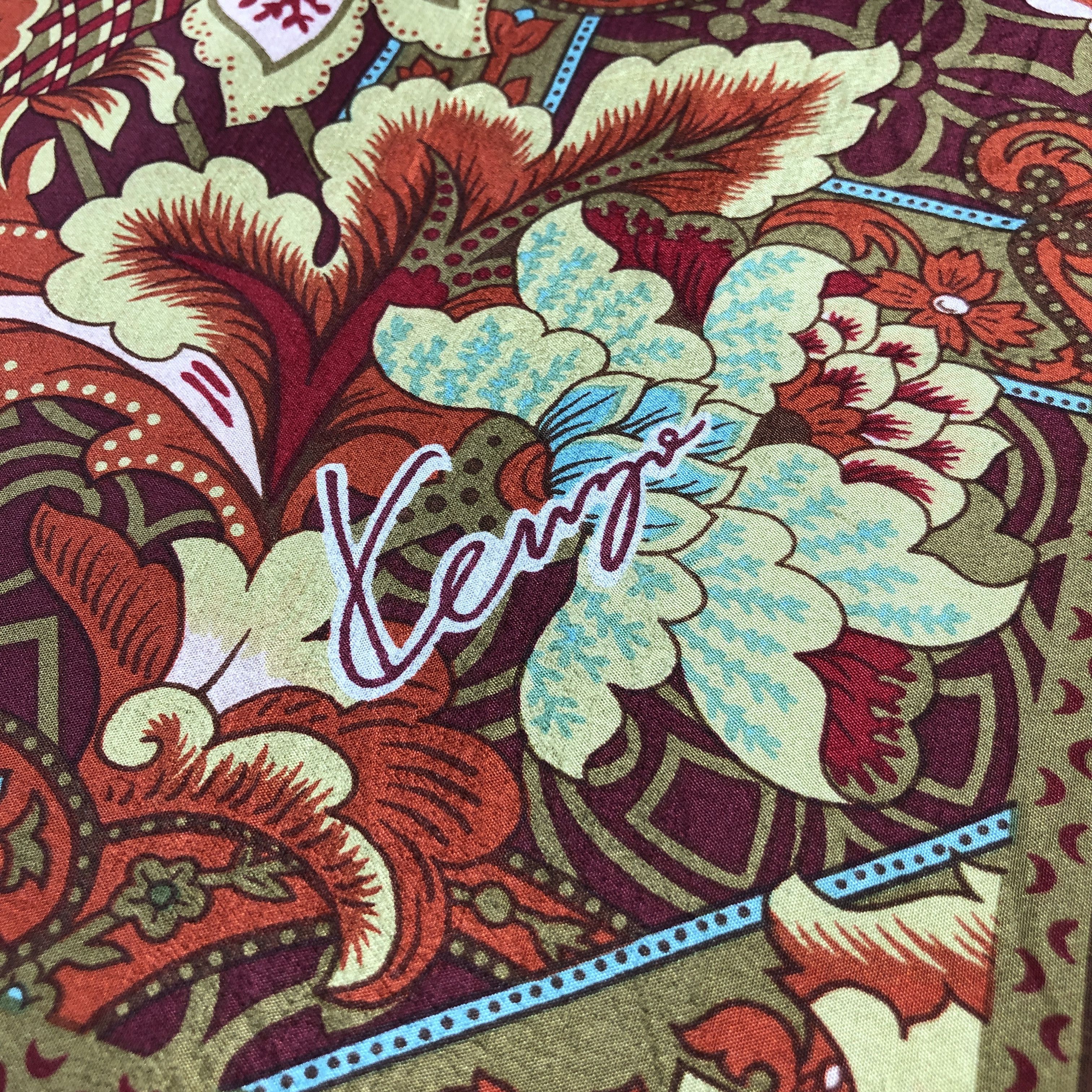 Kenzo Kenzo Floral Silk Scarf M1192 Size ONE SIZE - 4 Thumbnail