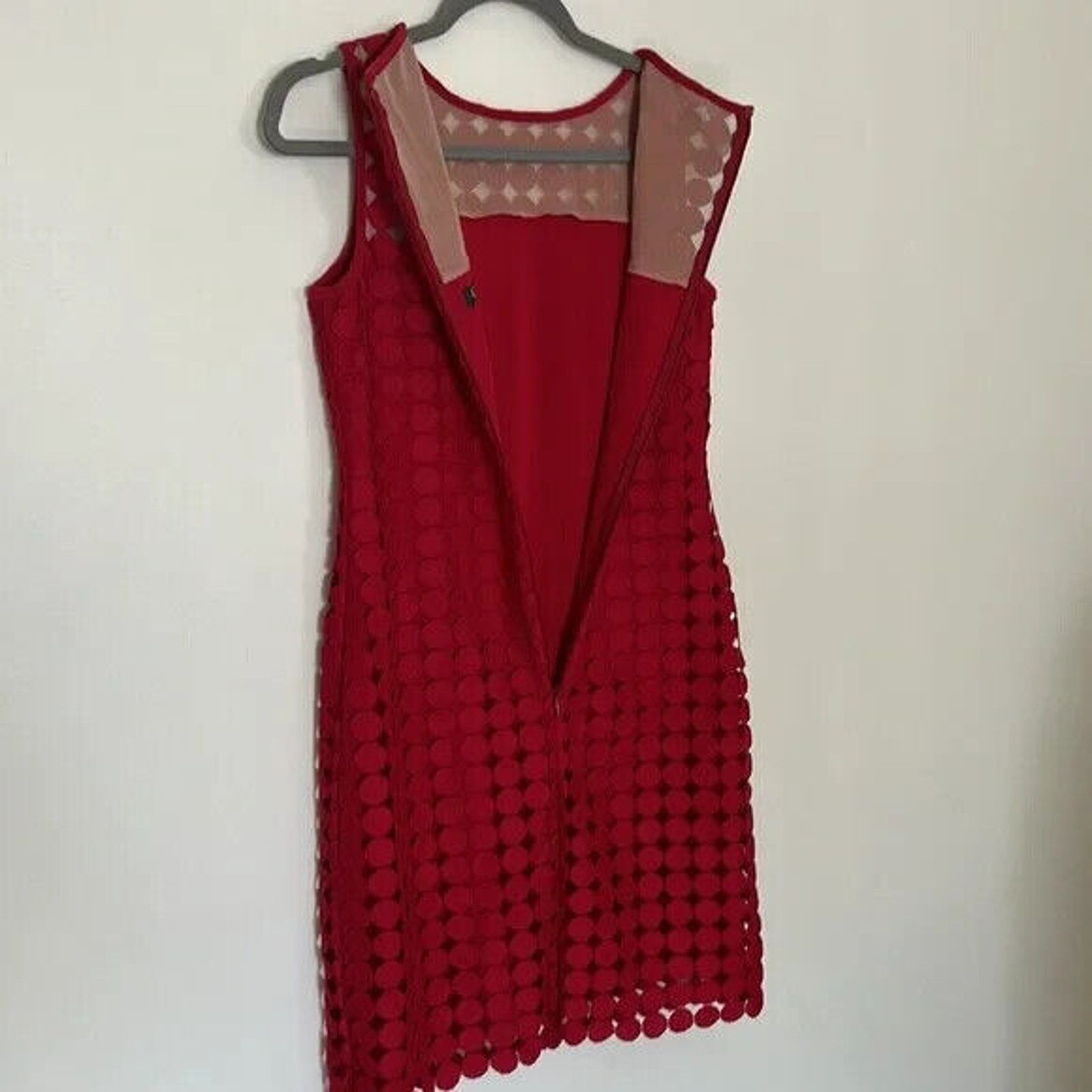 Ralph Lauren LAUREN RALPH LAUREN - LADY IN RED CIRCLES SHIFT DRESS - SZ 8 Size M / US 6-8 / IT 42-44 - 4 Thumbnail