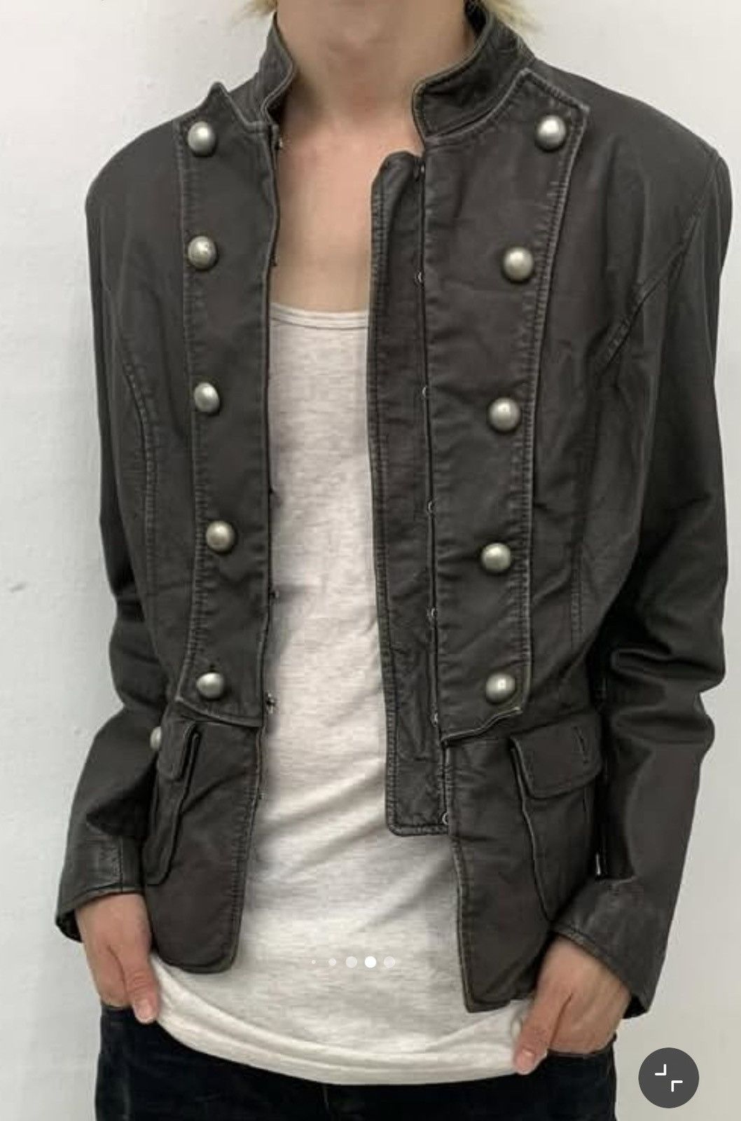 Other Dark olive Napoleon leather jacket Size US M / EU 48-50 / 2 - 13 Thumbnail