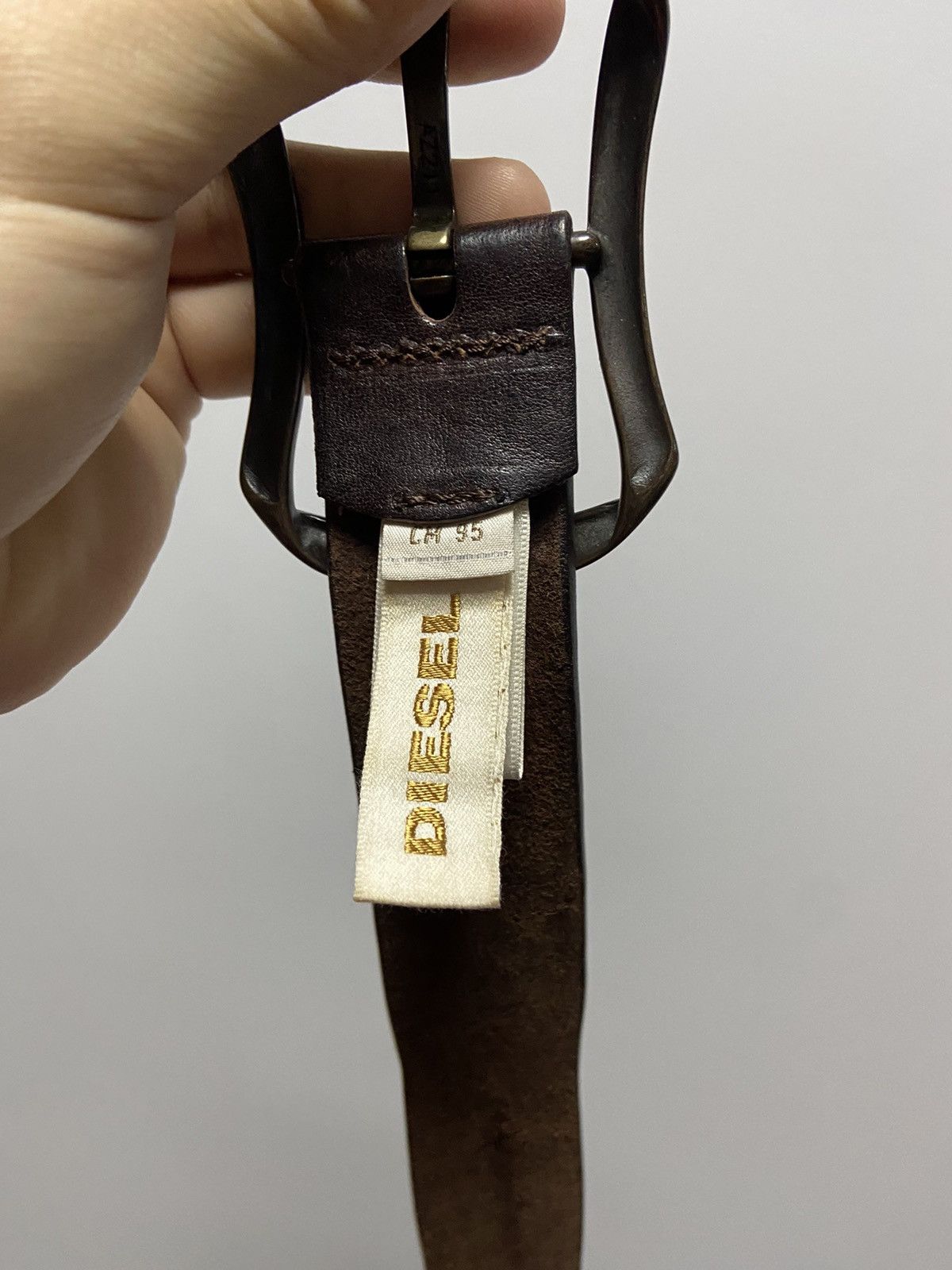 Diesel × Vintage Diesel belt leather vintage made in Italy avant Garde Size ONE SIZE - 5 Thumbnail