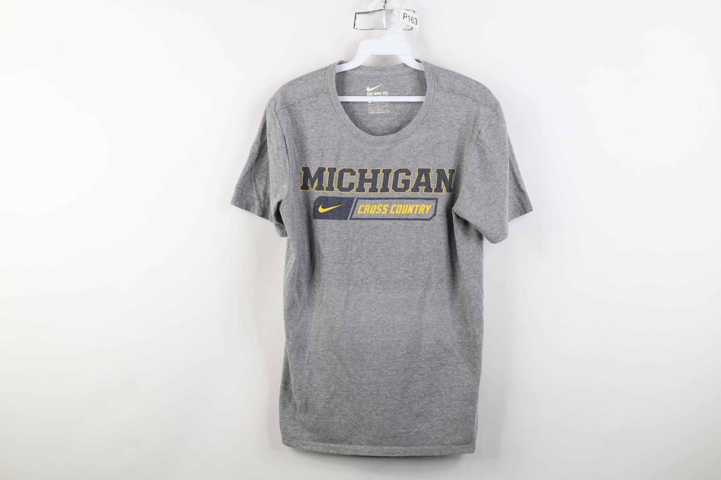 Nike Nike University of Michigan Cross Country T-Shirt Gray Size US S / EU 44-46 / 1 - 1 Thumbnail