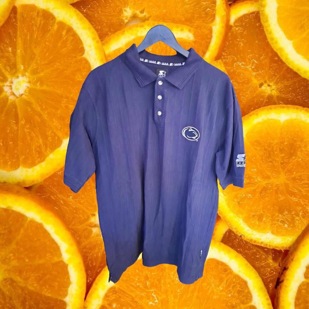 Starter Starter Blue Penn State Polo With Logo on Front Size Large Size US L / EU 52-54 / 3 - 1 Thumbnail
