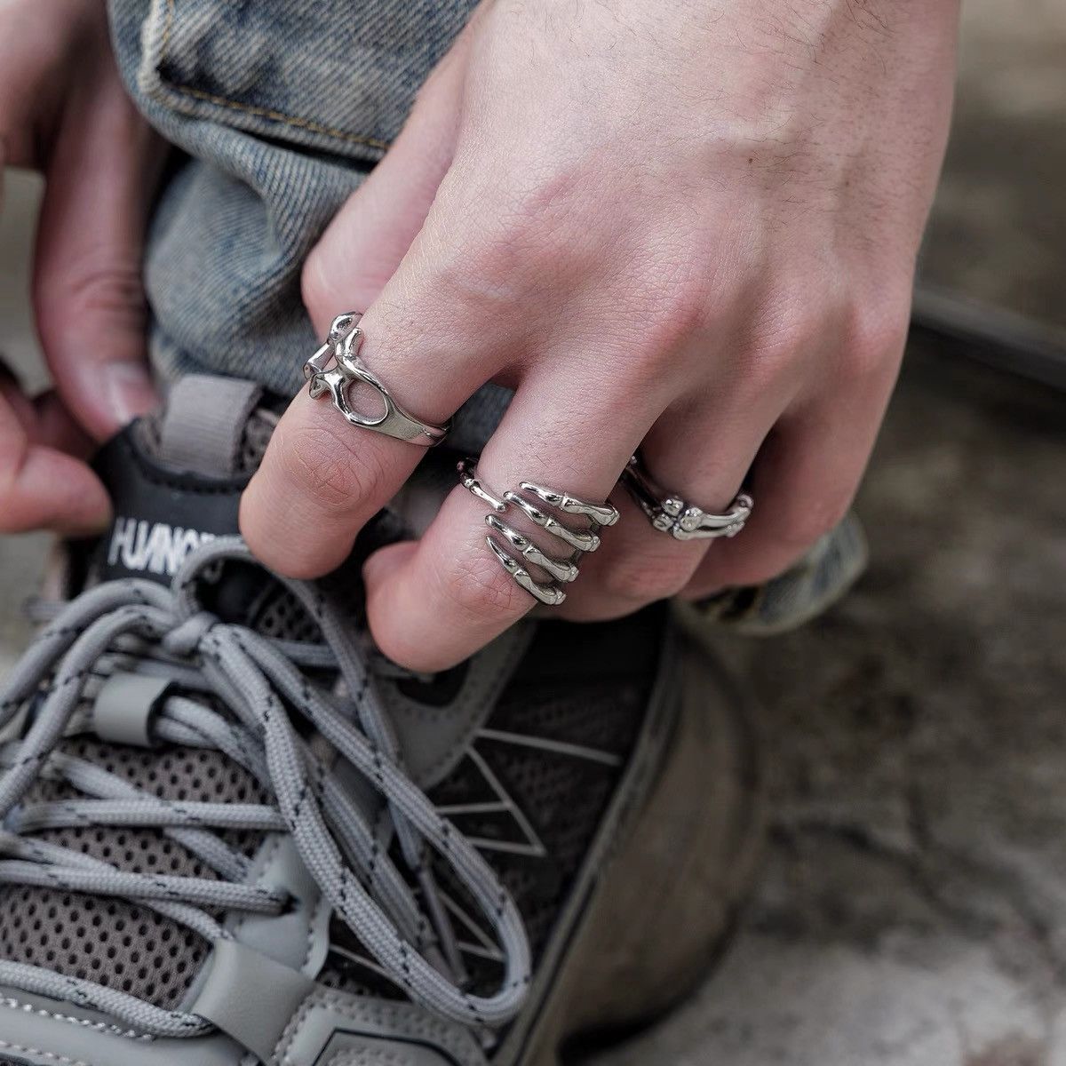 Japanese Brand × Vintage Retro punk rings Size ONE SIZE - 1 Thumbnail