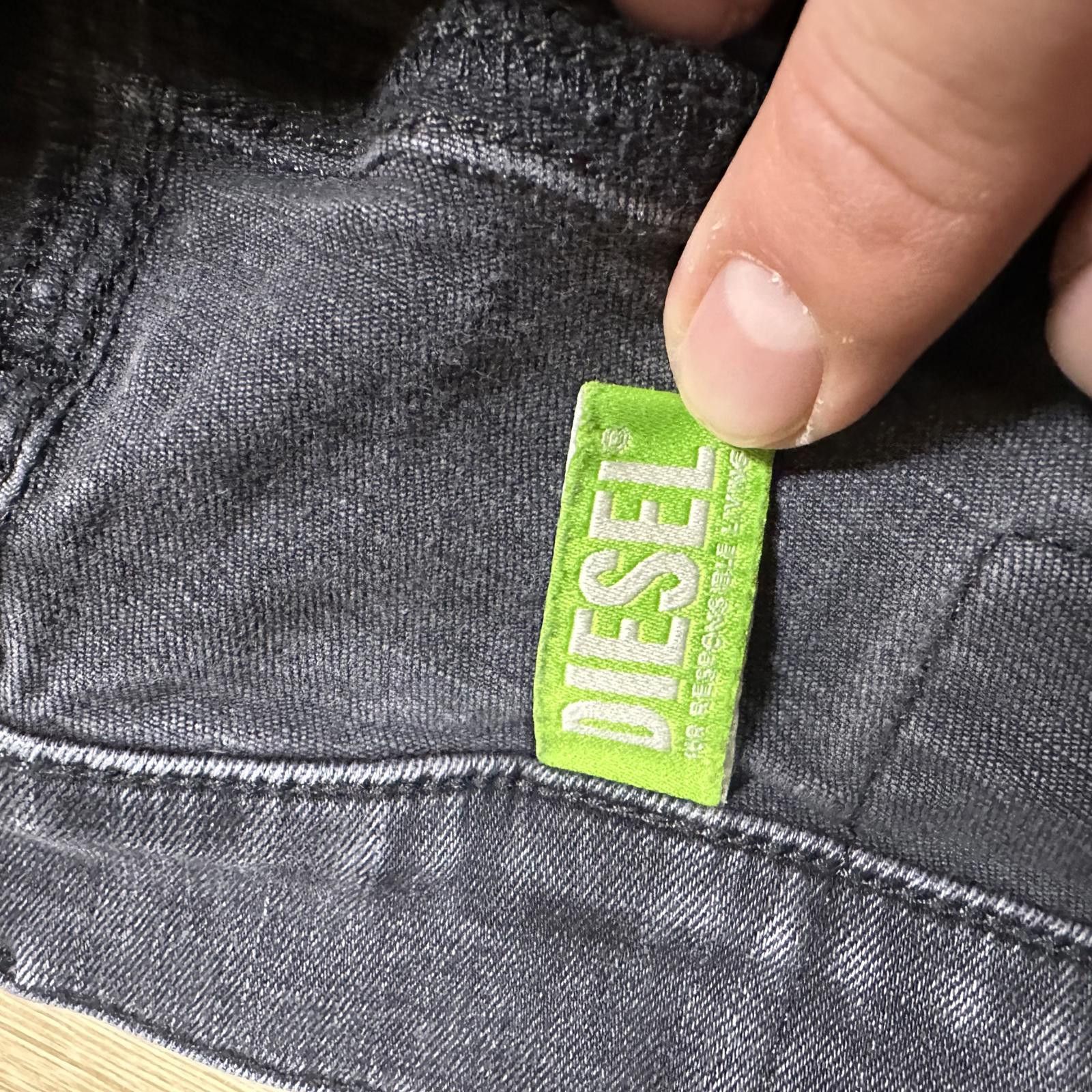 Diesel Diesel Men's D-ISTORT Skinny Jeans Size 30 Black Faded Wash Size US 30 / EU 46 - 5 Thumbnail
